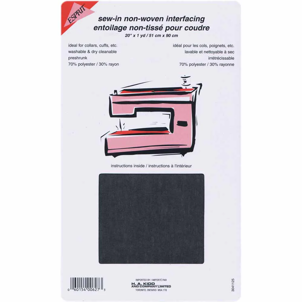 Esprit Sew-In non-woven interfacing - Black