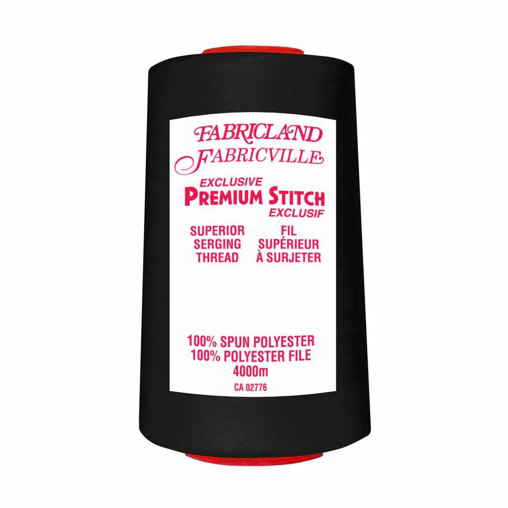 Fabricville Serging Thread 4000m - Black