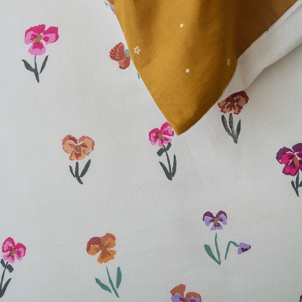 Fancy Pansy - 3 pc Duvet cover - Multicolour - Image 3