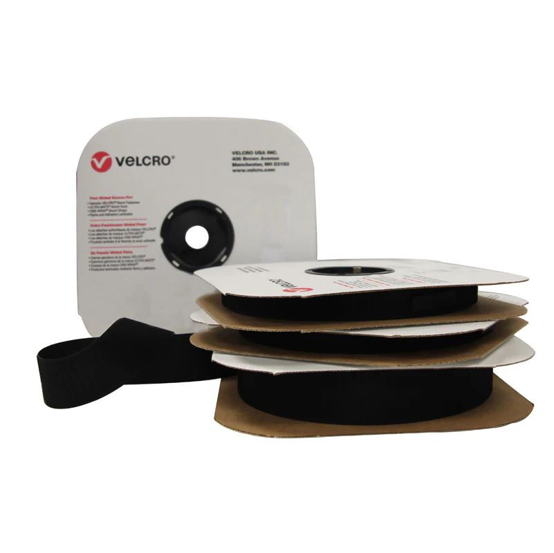 VELCRO® brand Sew-On Black Hook - 5/8'' x 25 yards