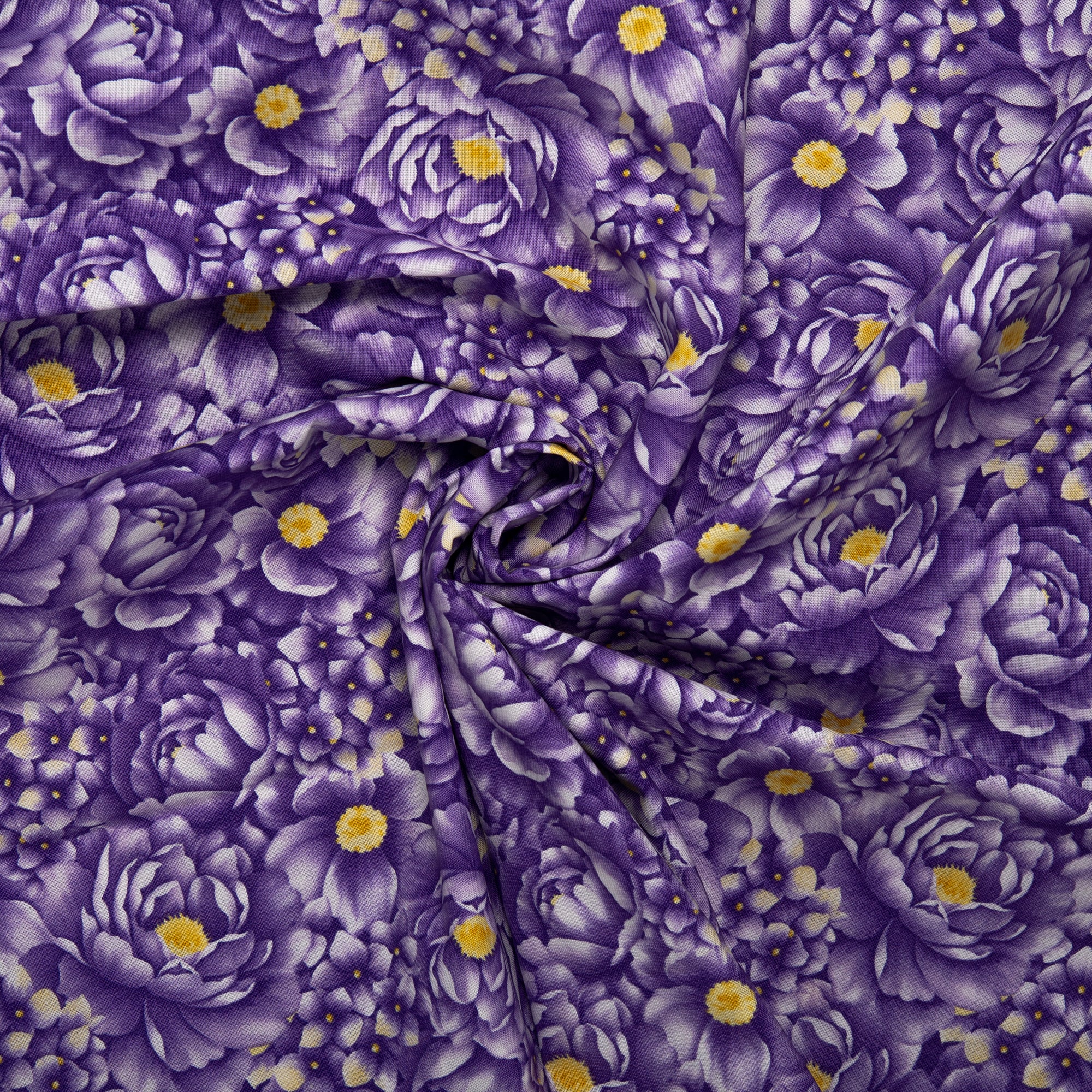 Floral Printed Cotton - ANISA - Peony - Hydrange - Image 2