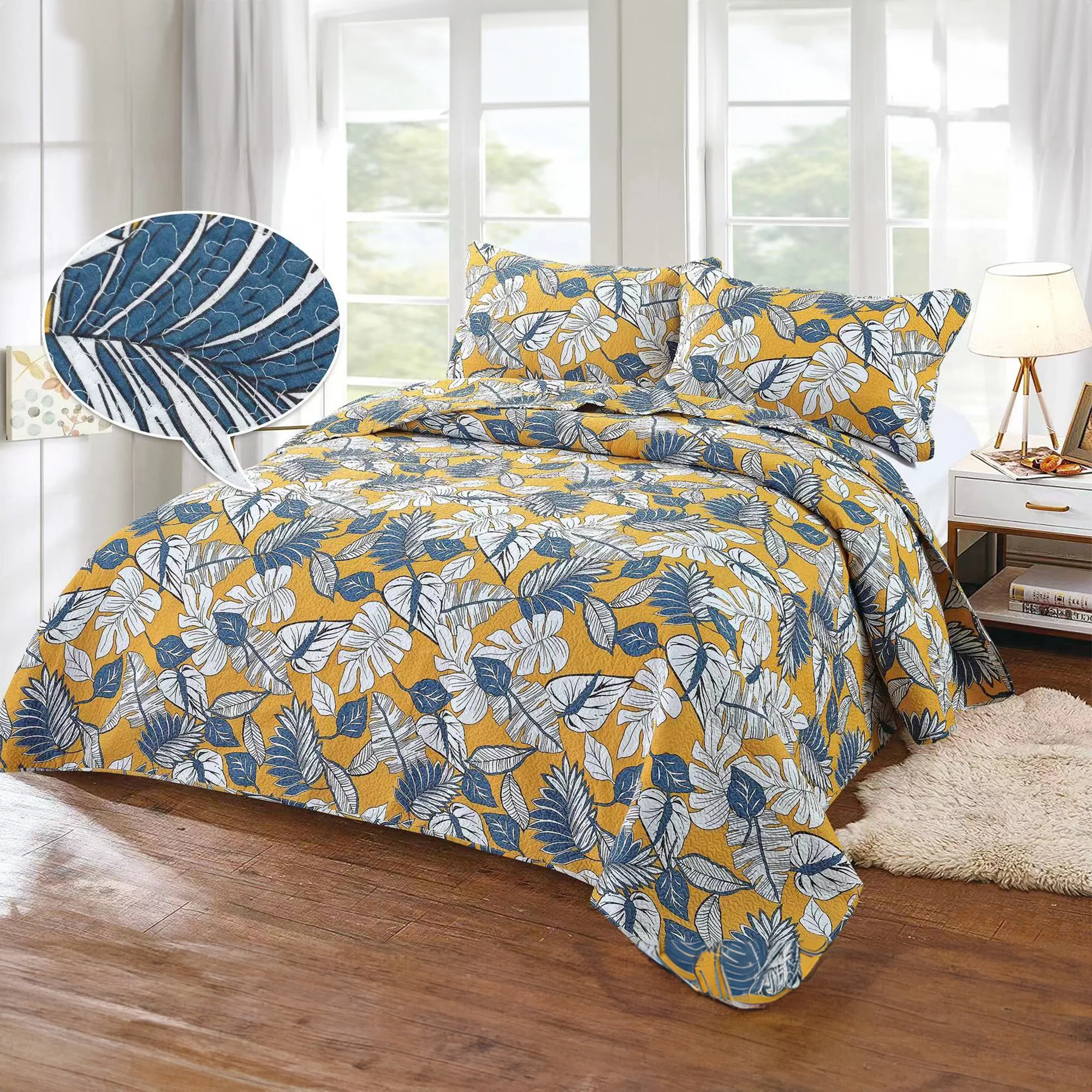 Gia - 3 pc Quilt set