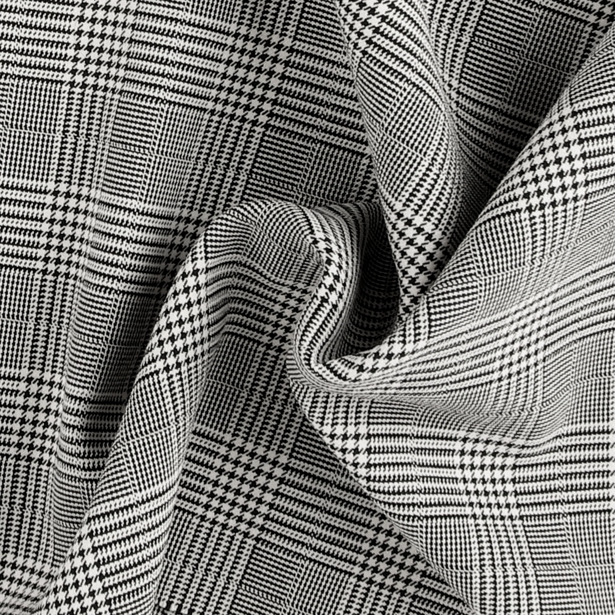 Glencheck - DEVONSHIRE - 001 - Black / Ivory - Image 2