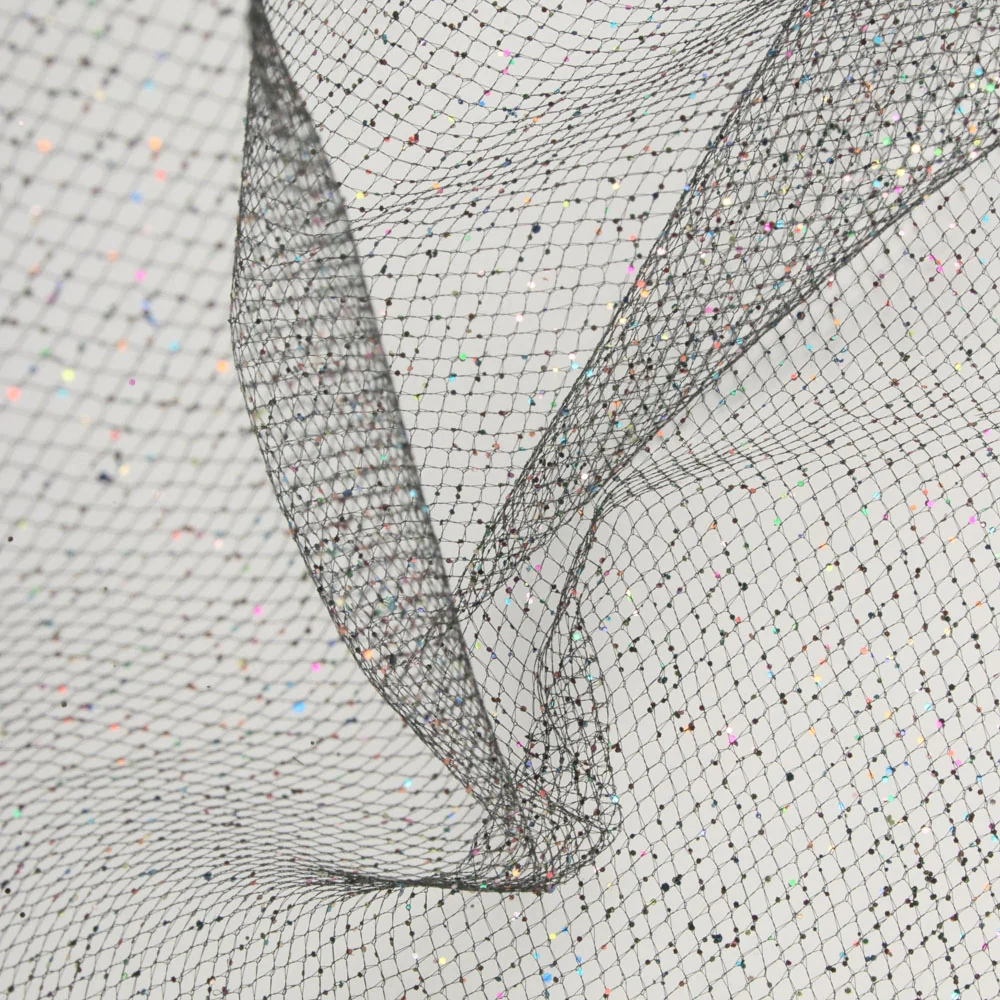 Glitter Tulle - Black - Image 2