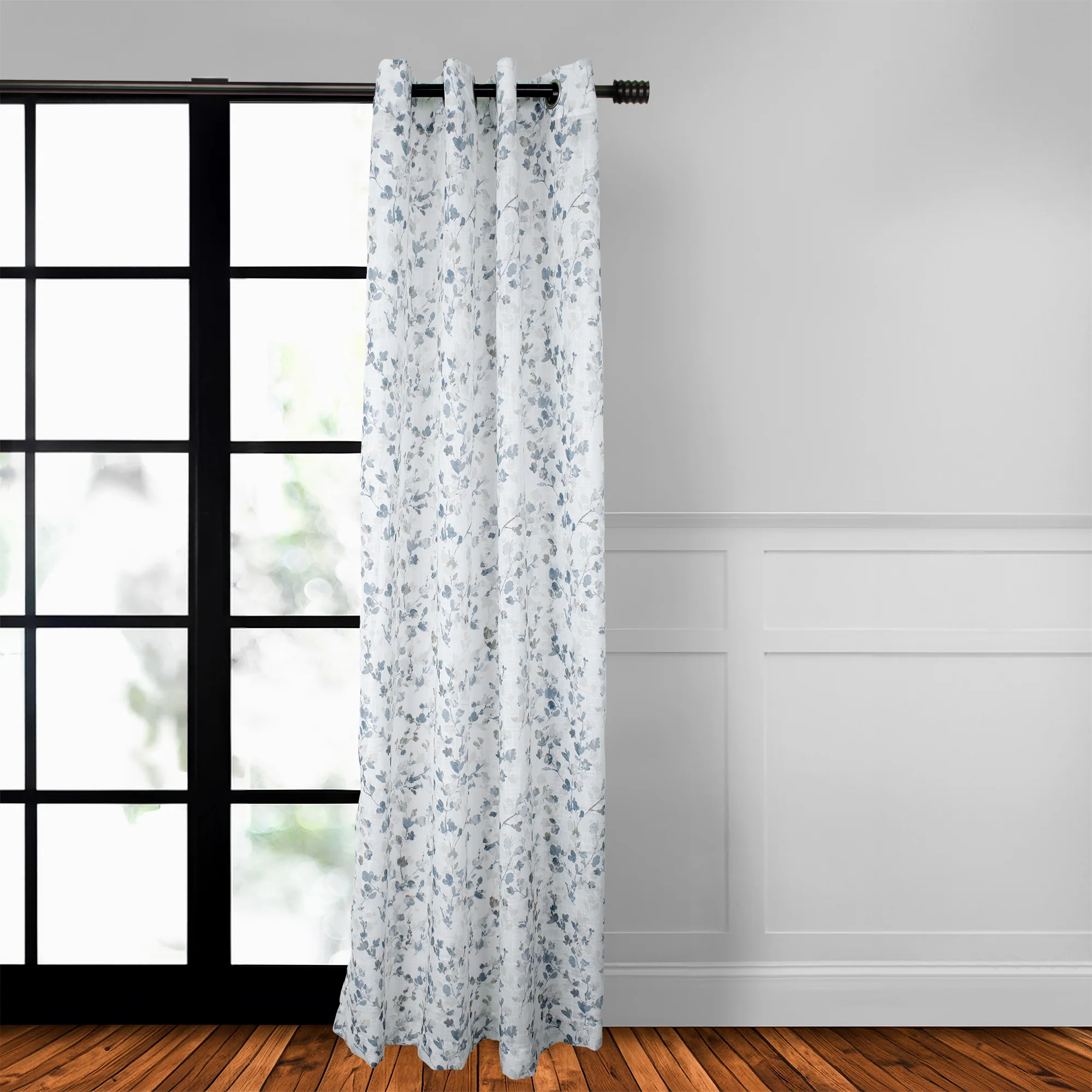 Grommet curtain panel - Alita - Blue