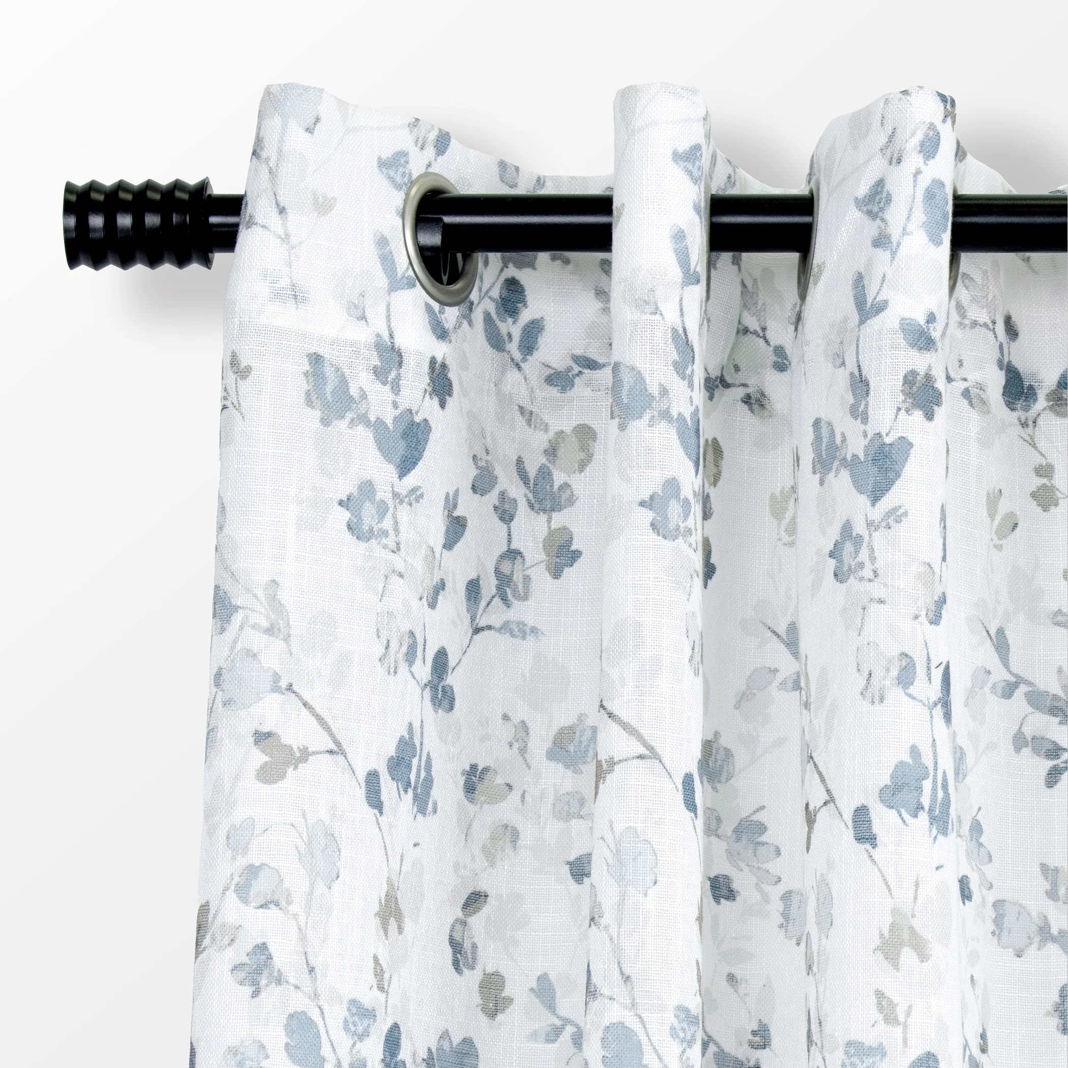 Grommet curtain panel - Alita - Blue - Image 2