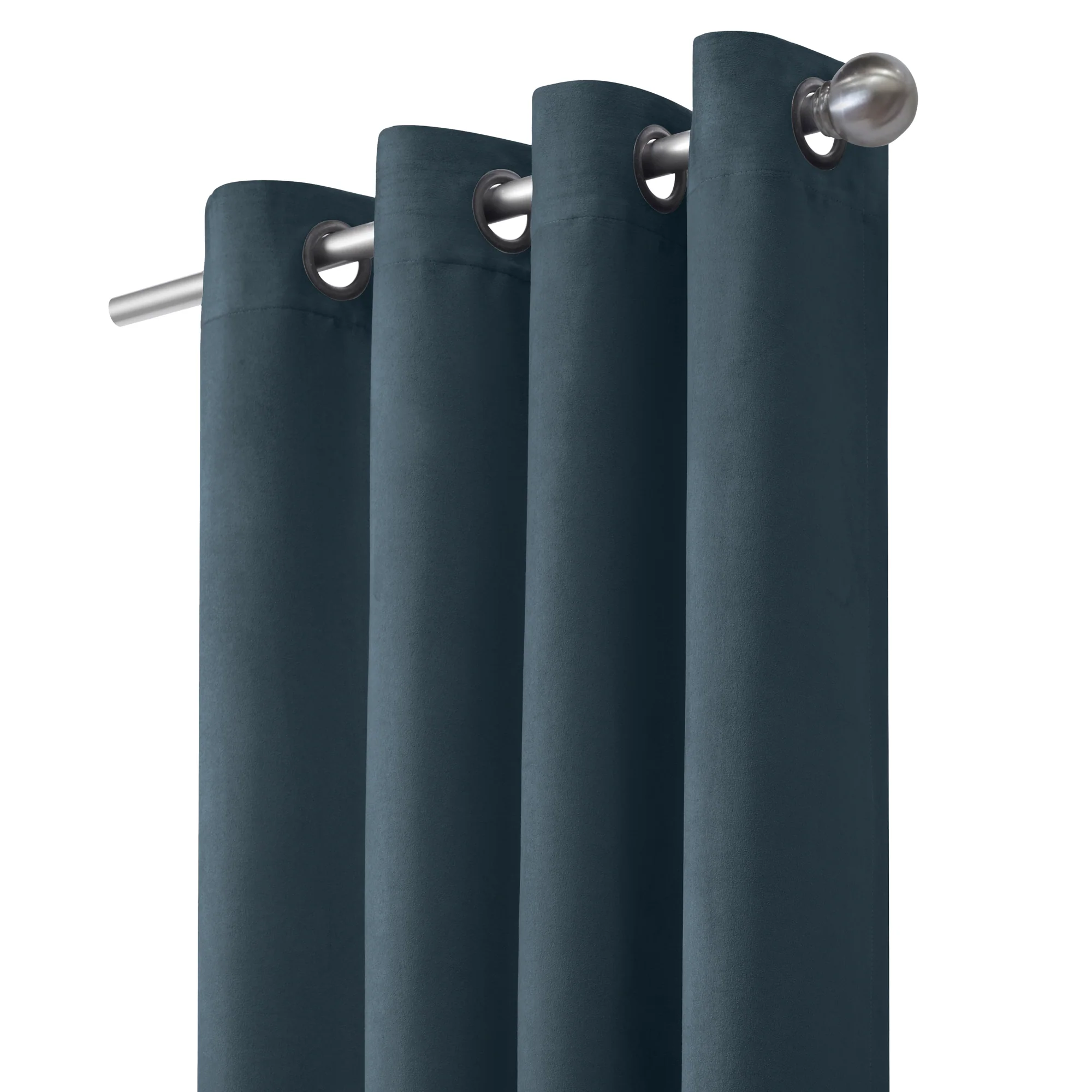 Grommet curtain panel - Felix - Navy - 52 x 84'' - Image 2
