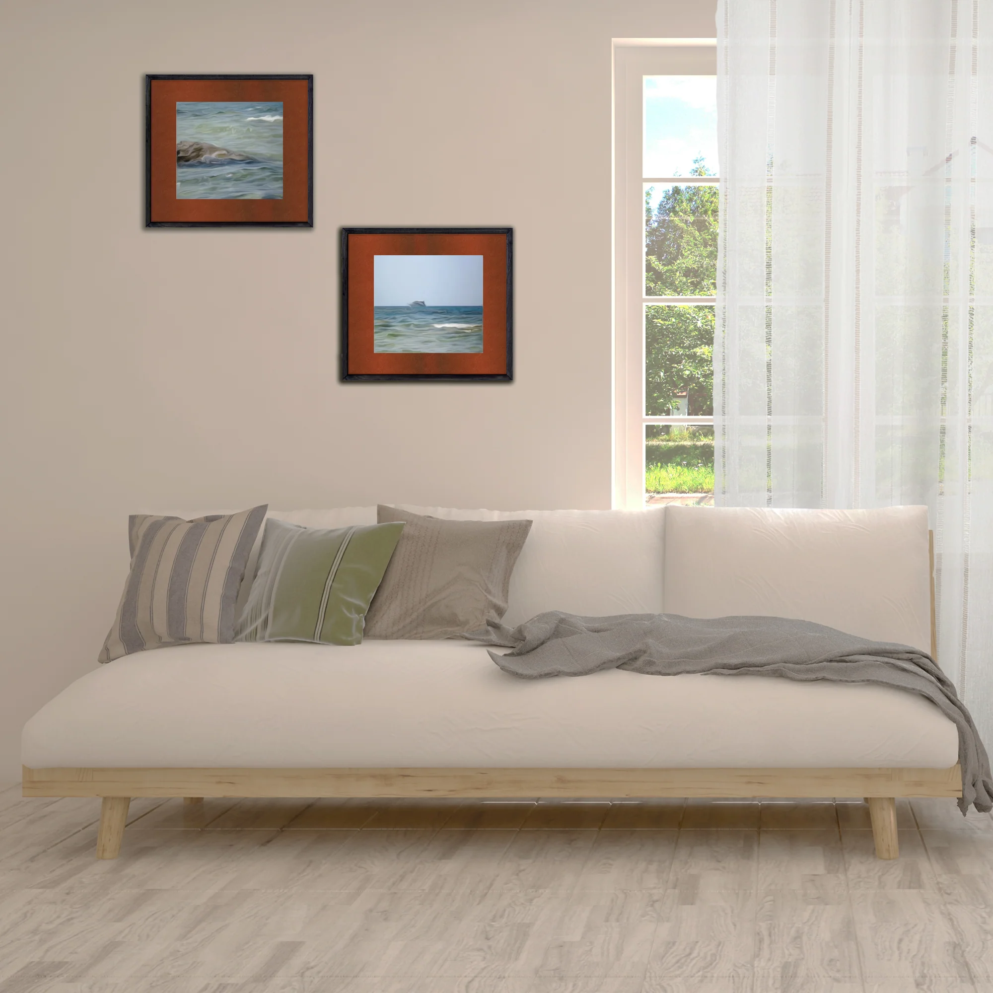 Grommet curtain panel - Nissa - White - Image 3