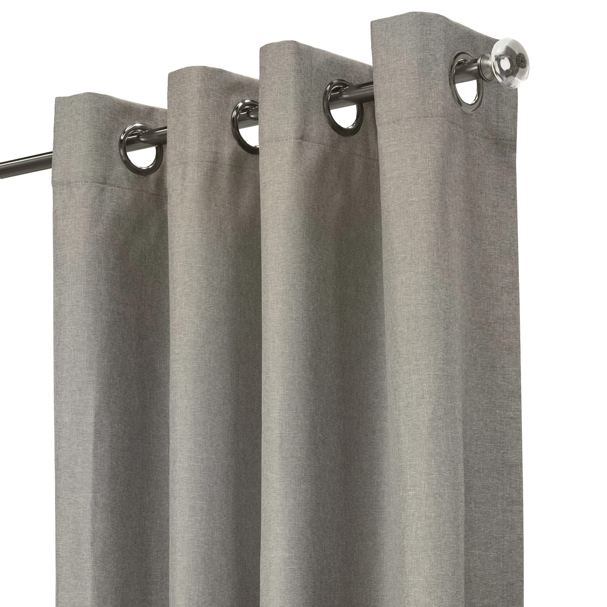 Grommet curtain panel - Taylor - Light Grey - Image 2