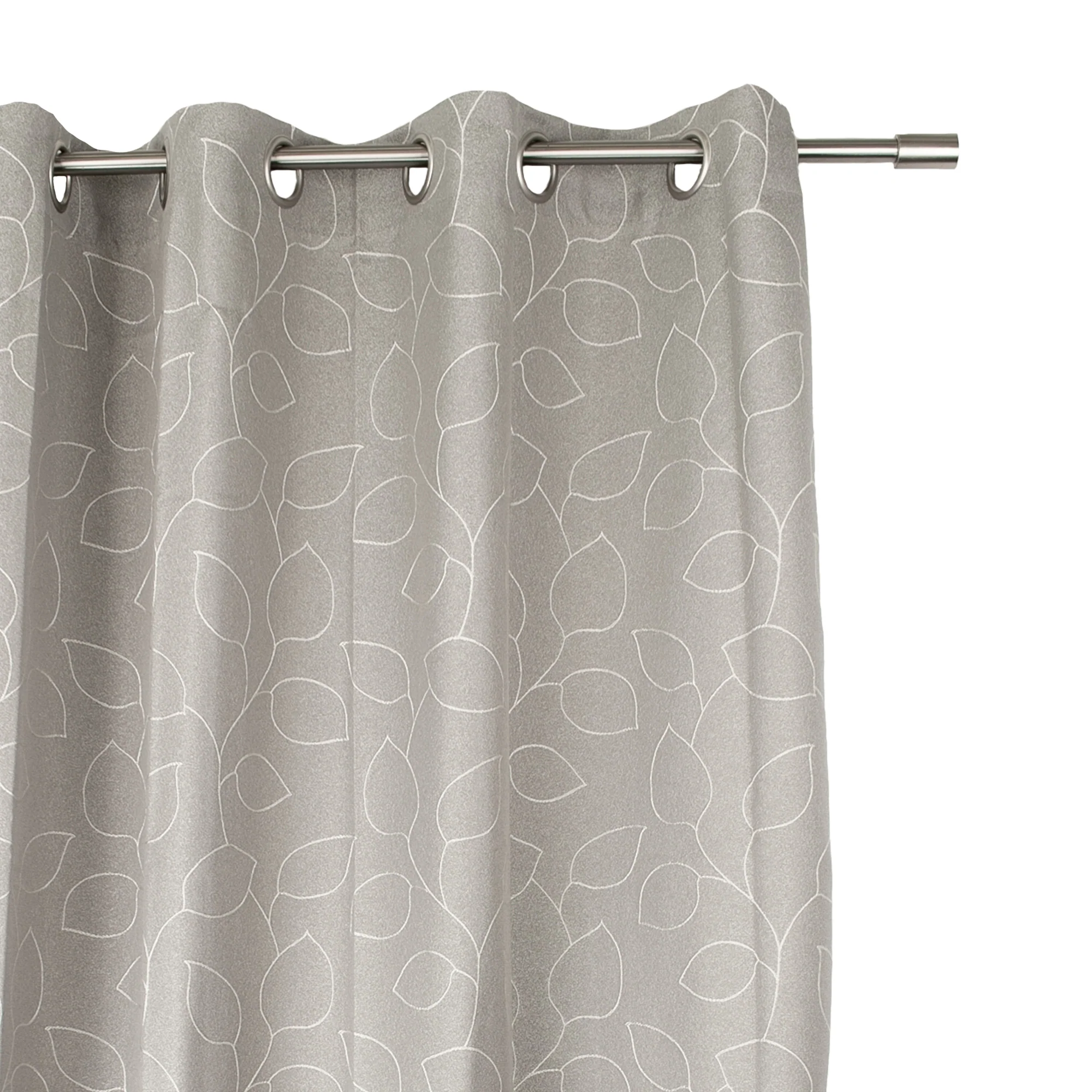 Grommets curtain panel - Aurelia - Grey