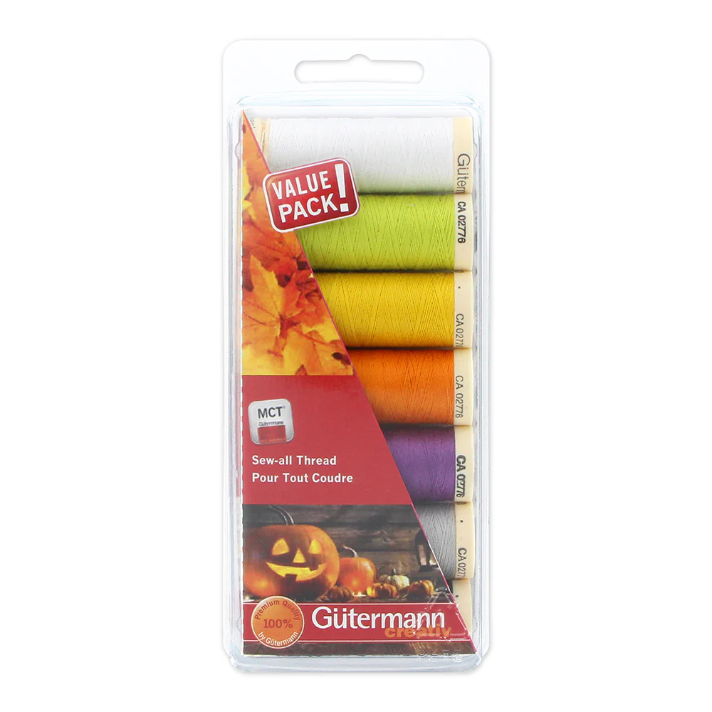 GÜTERMANN 7 pc MCT Sew-all 100m Thread Set - Halloween
