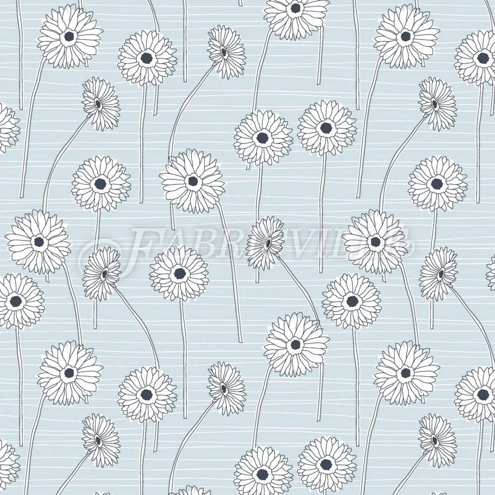 Hand-drawn Gerberas