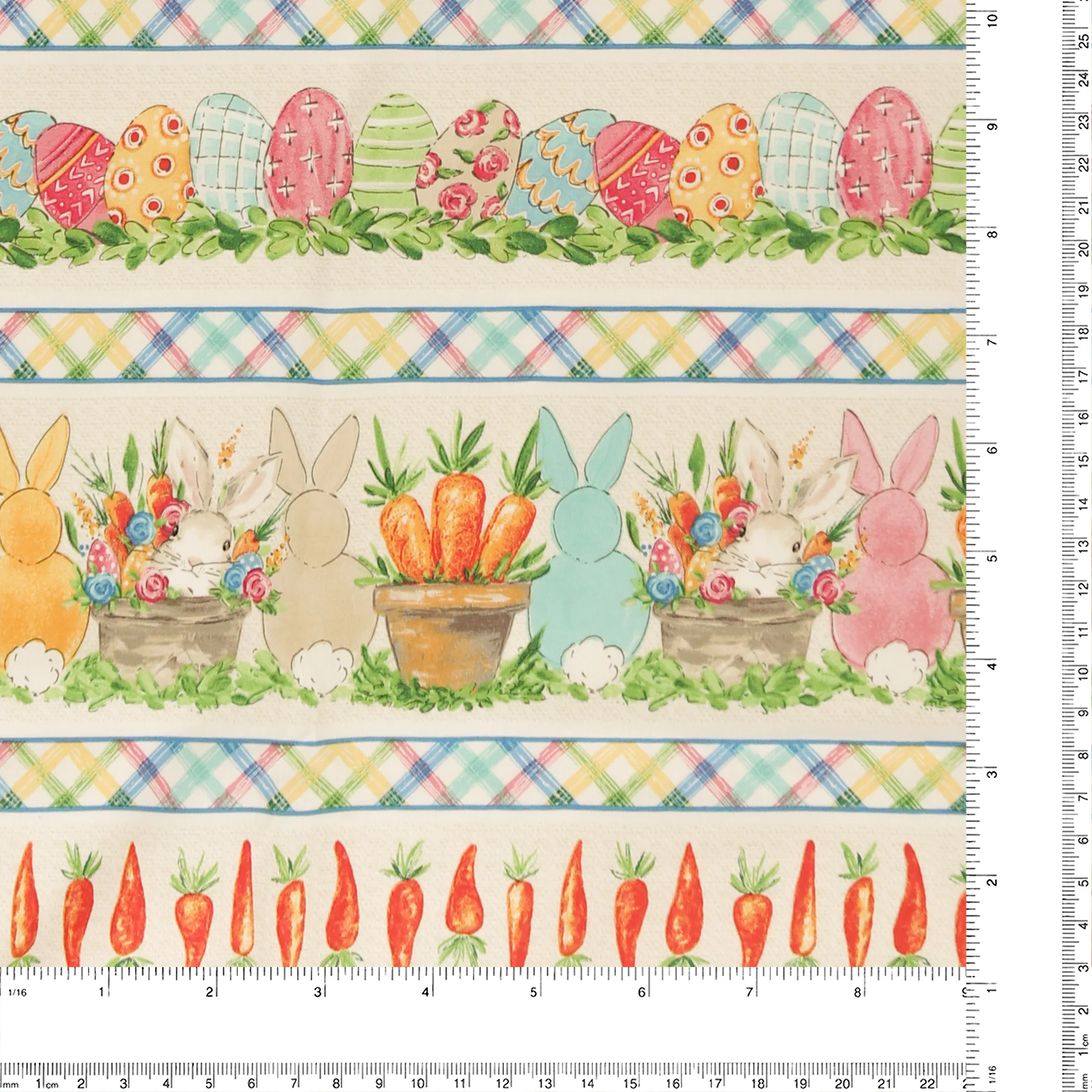 Henry Glass - Printed Cotton - «PEEK A BOO BUNNIES» - 002 - Ivory - Image 3