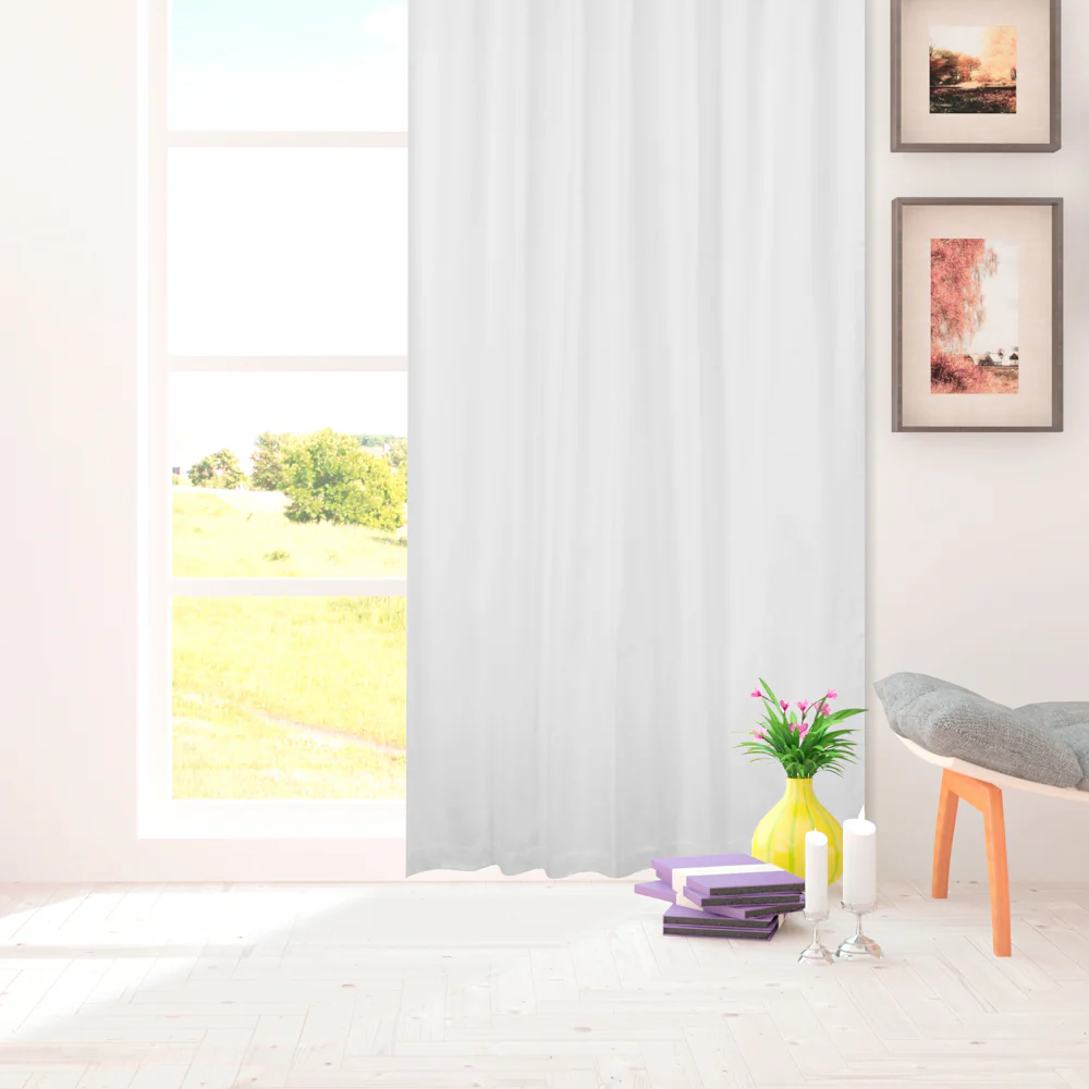 Hidden Tabs curtain panel - Lyons - White - Image 2