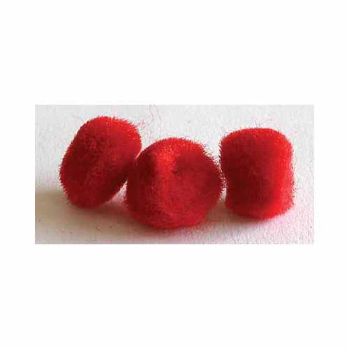 HOBBY Pompoms Red - 19mm - 12 pcs