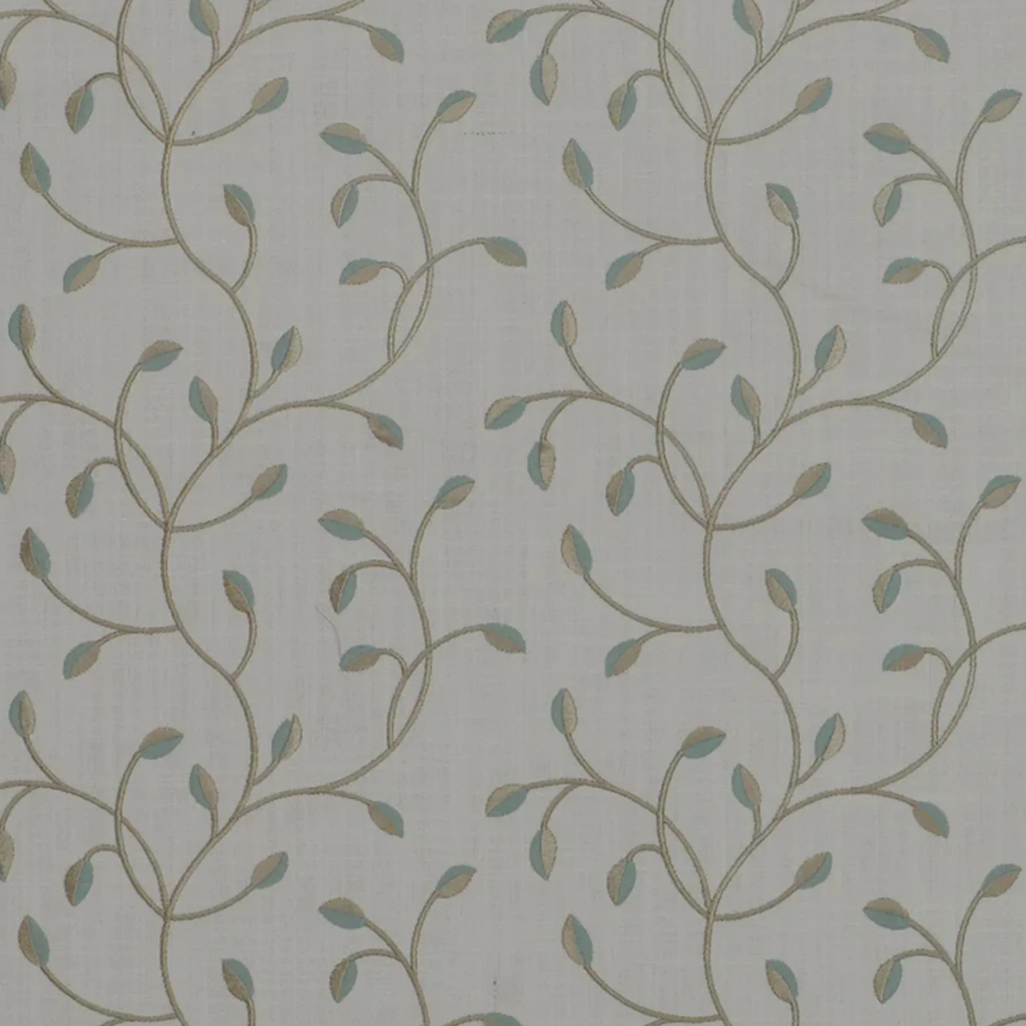 Home Decor Embroidery Fabric - Hawthorne Collection - Whitmore - Aqua