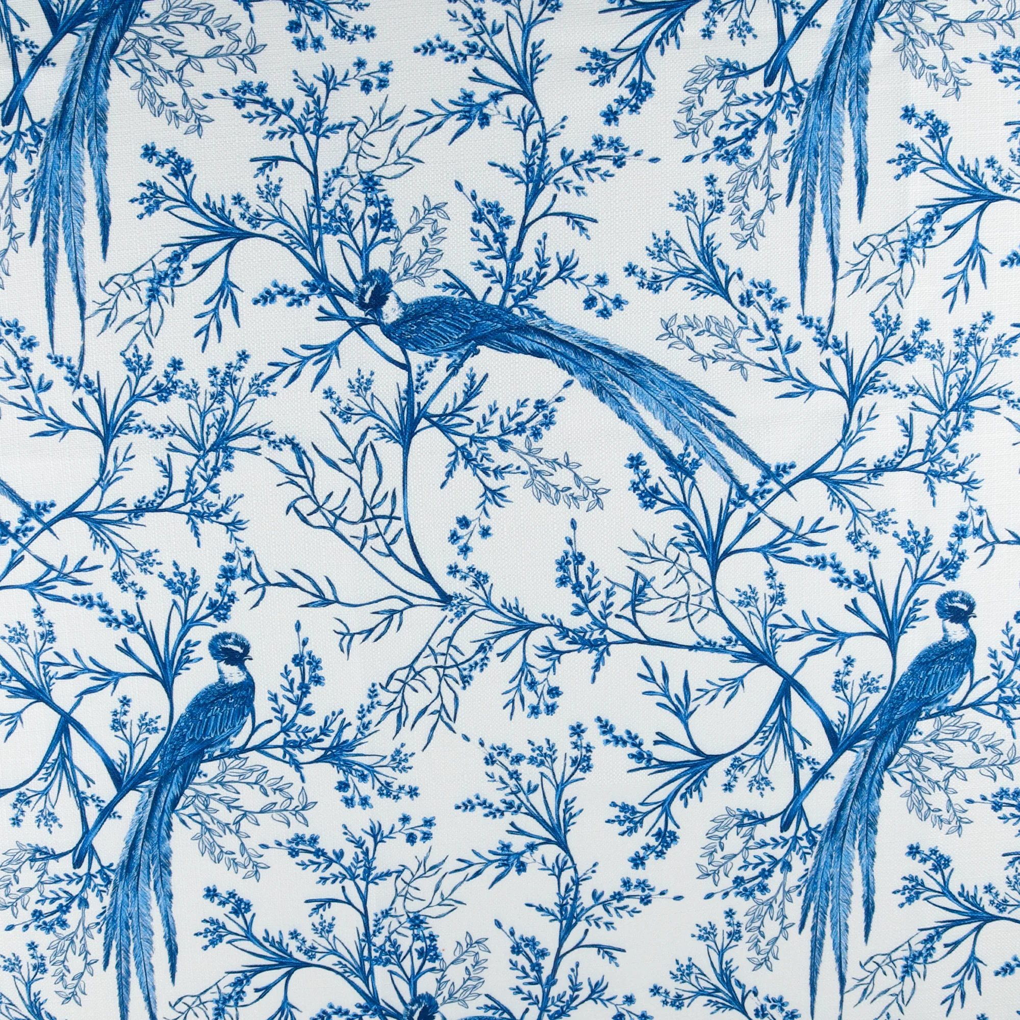Home Decor Fabric - Bianca Collection - Ming Birds - Blue