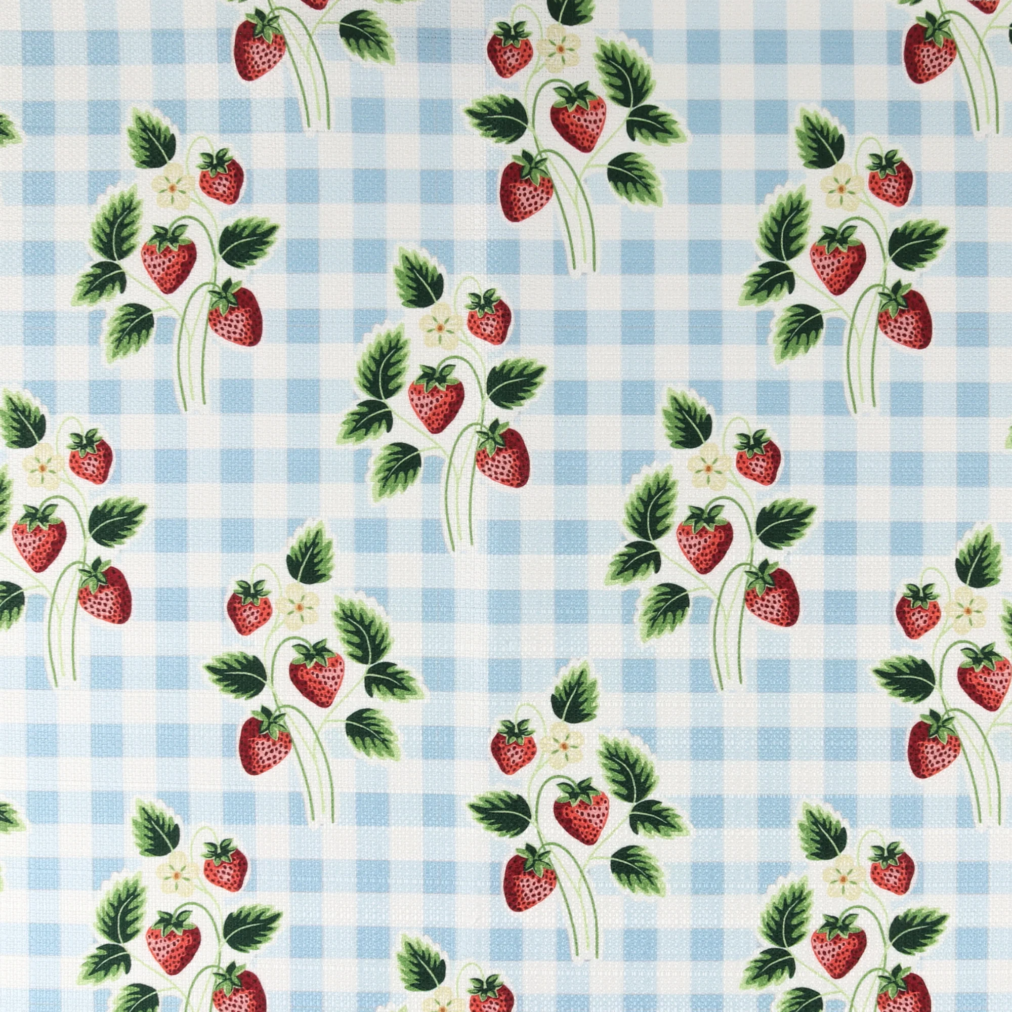 Home Decor Fabric - Collection Bianca - Strawberries - Blue