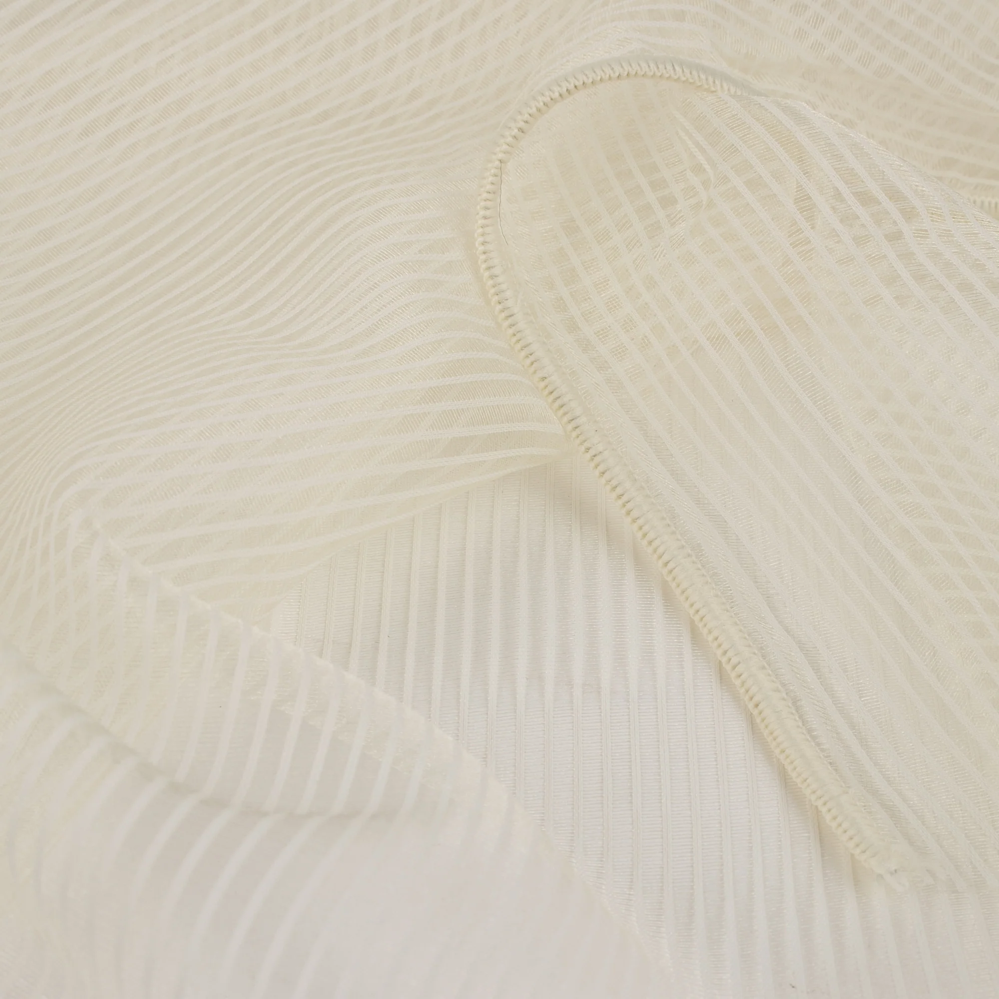 Home Decor Fabric - Designer Sheer - Wide width Deacon -  Ivory - Image 2