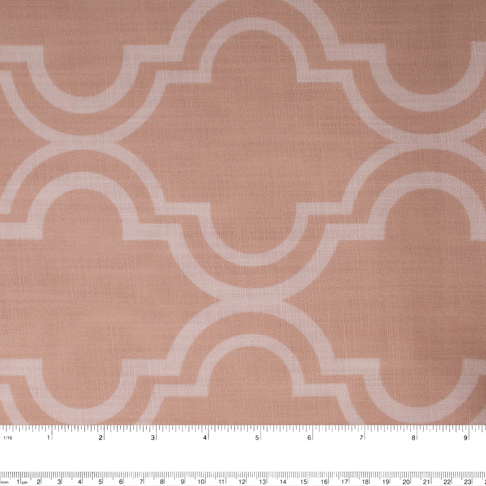 Home Decor Fabric - Poetic Romance - Trellis Roses Pink - Image 2