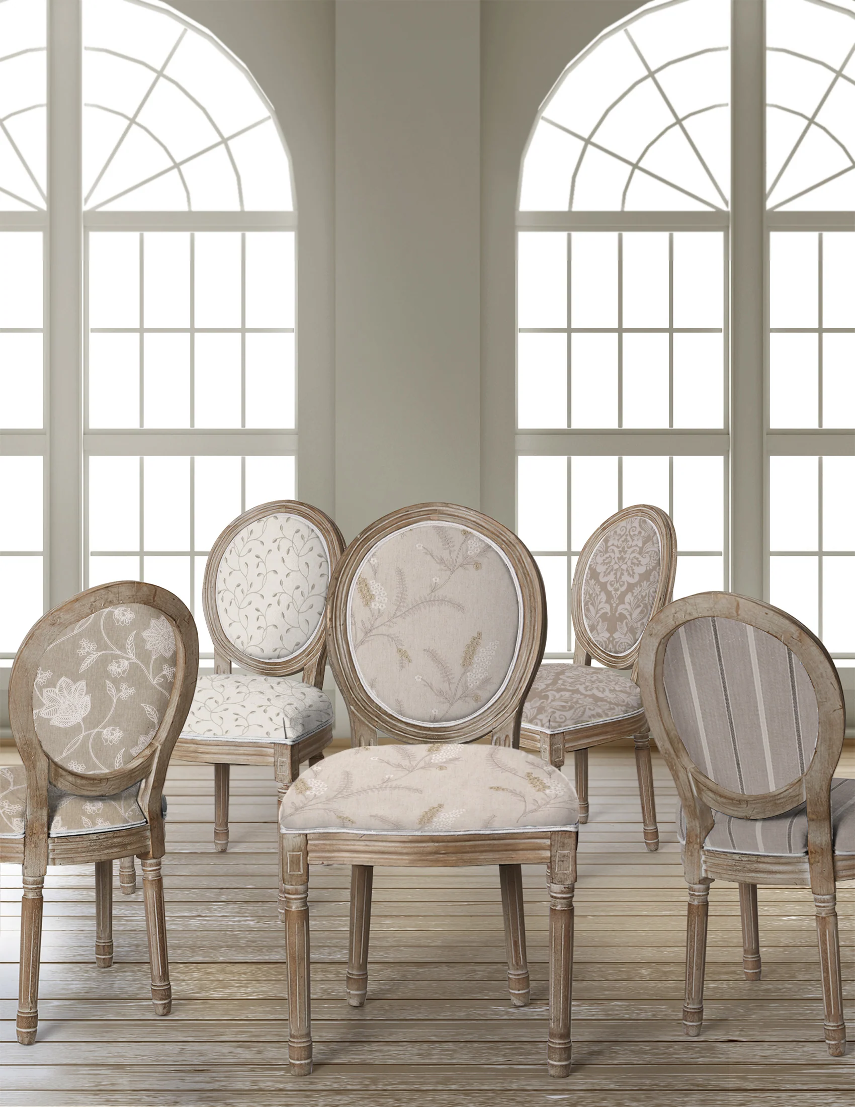 Home Decor Jacquard Fabric - Hawthorne Collection - Ryley - Beige - Image 2