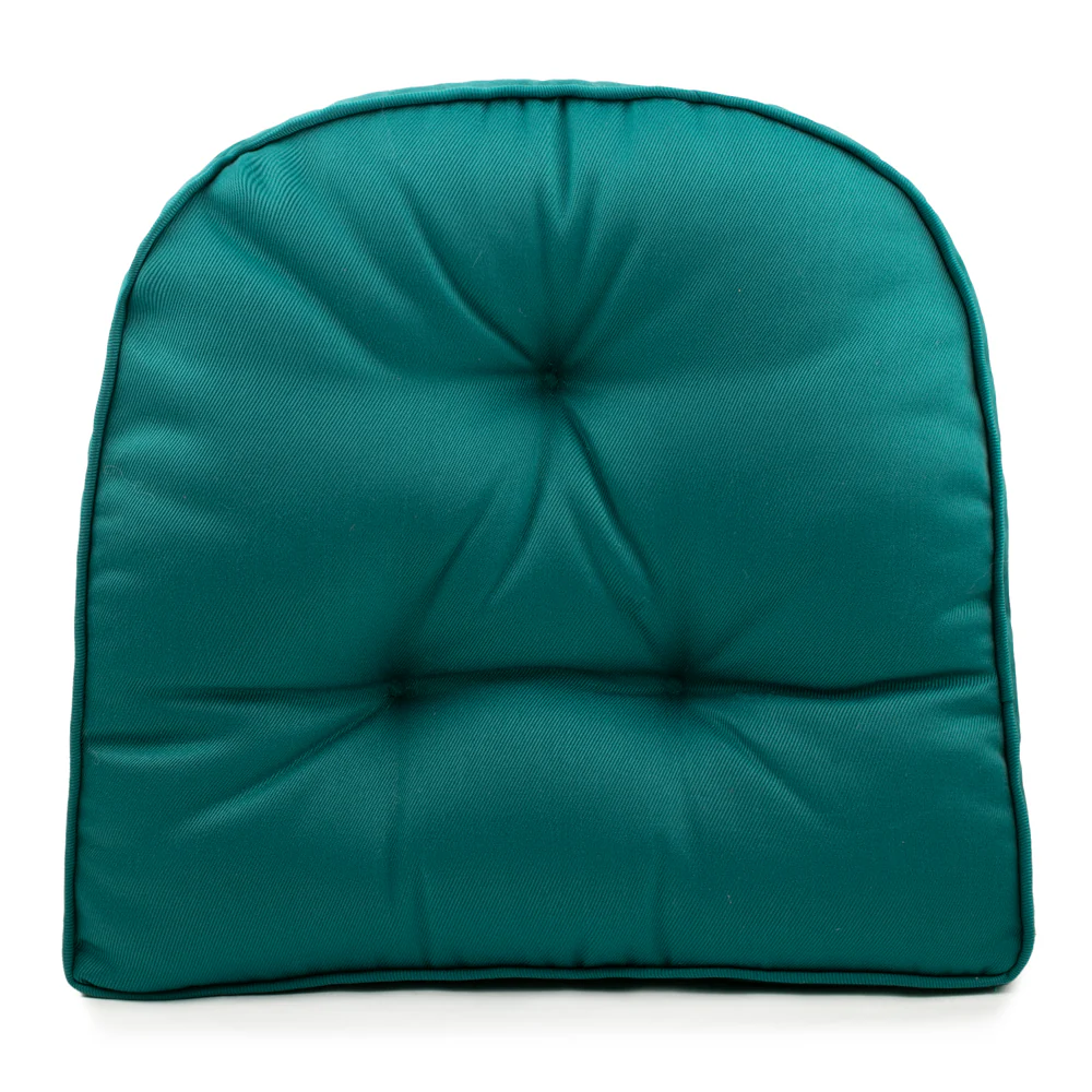 Indoor/Outdoor chair pad cushion - Solid - Everglade - 19.5 x 19.5 x 2.7''