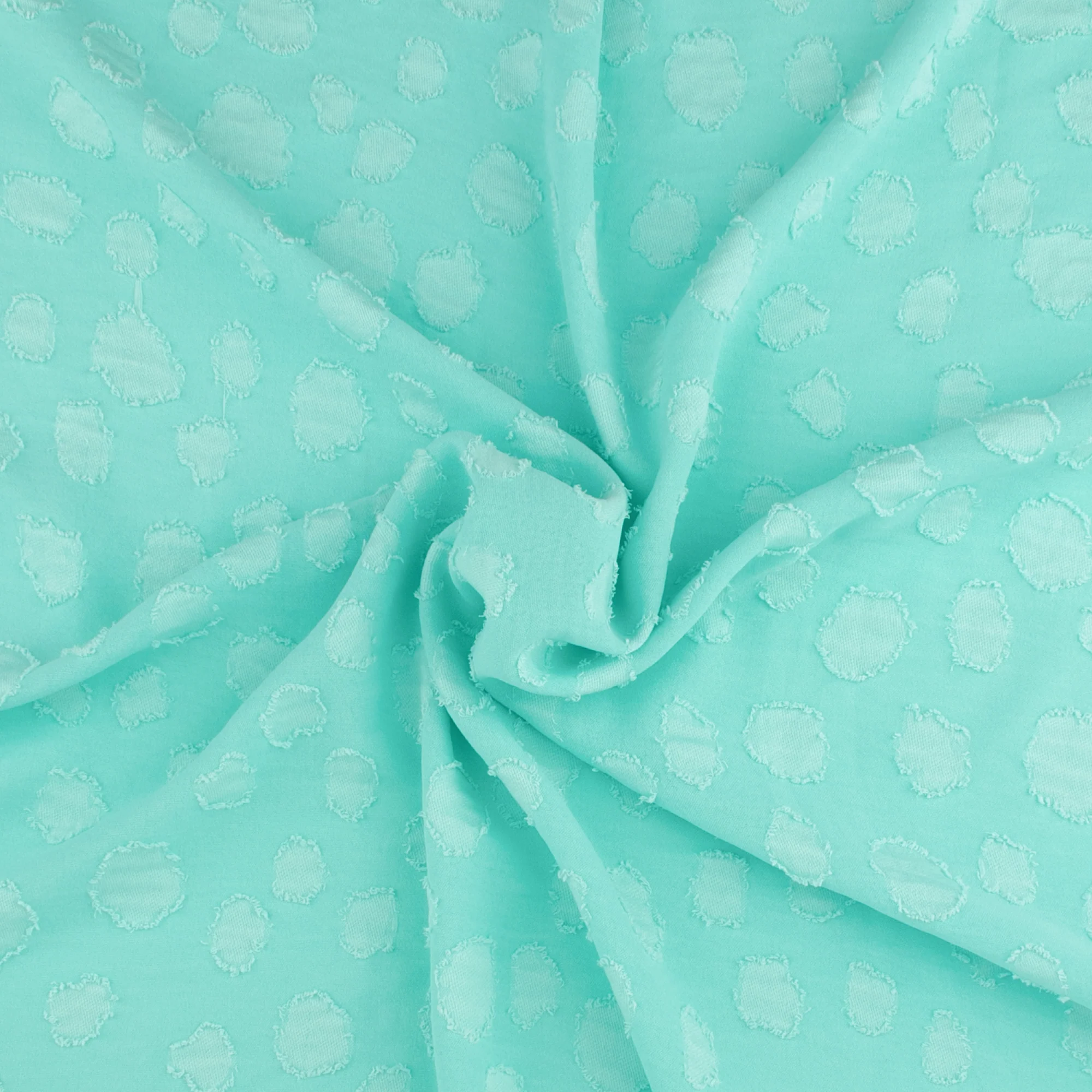 Jacquard Polyester - SWEET BUBBLE - 001 - Aqua - Image 2