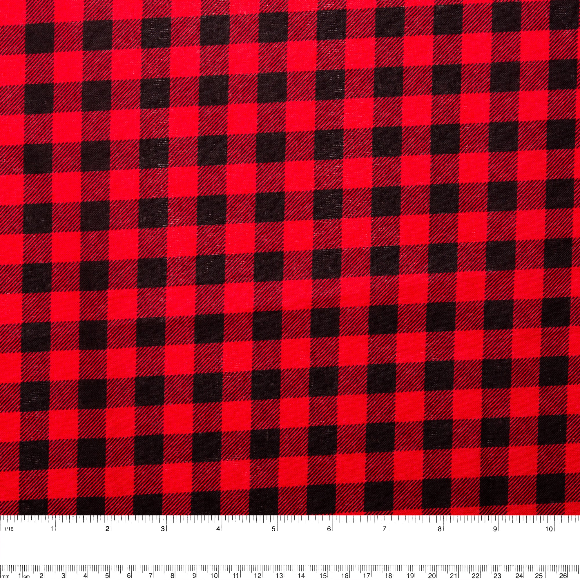 Just Basic 10 - Buffalo plaid 1/2'' - Red - Image 2