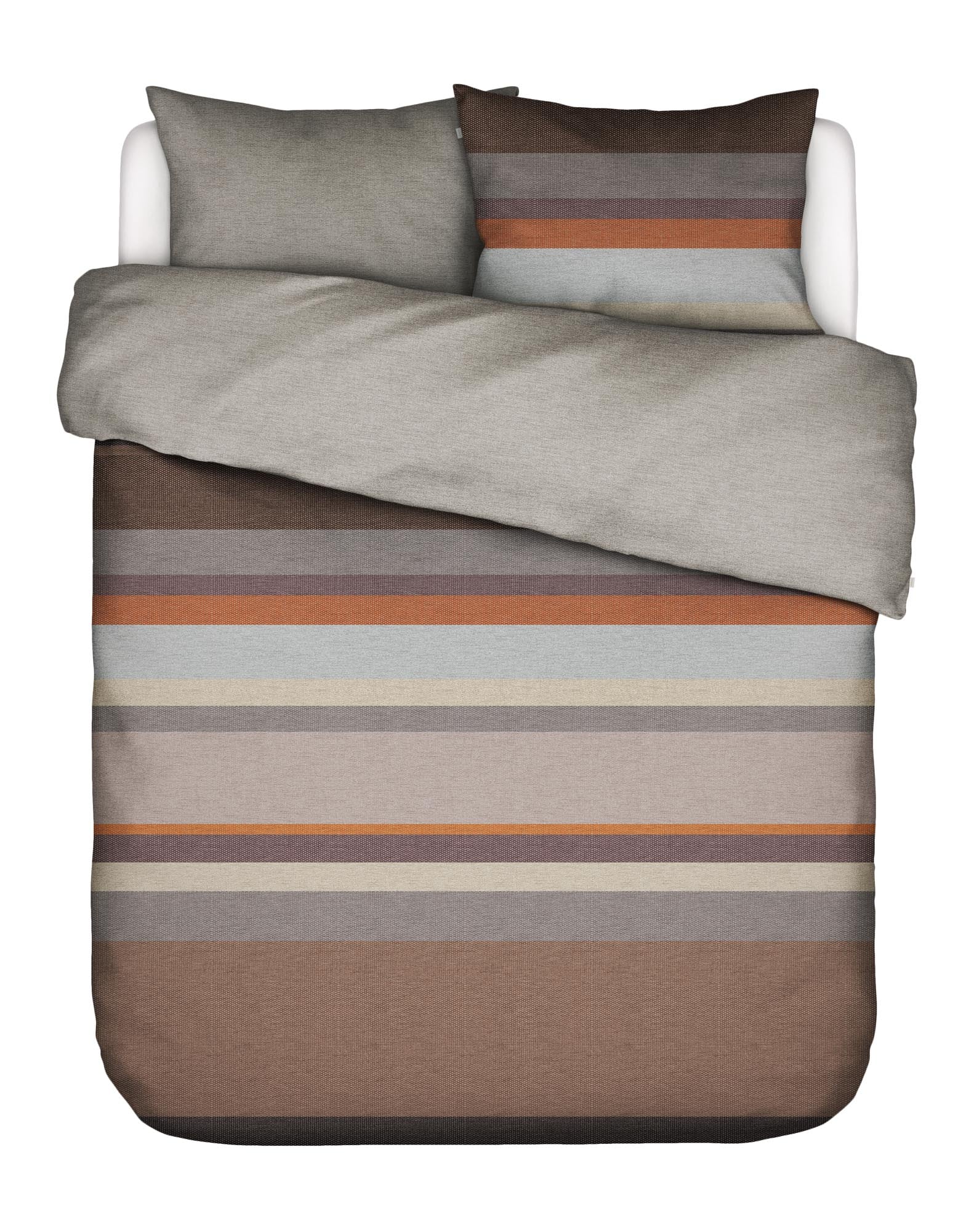 Kim - 3 pc Duvet cover - Brown - Image 2