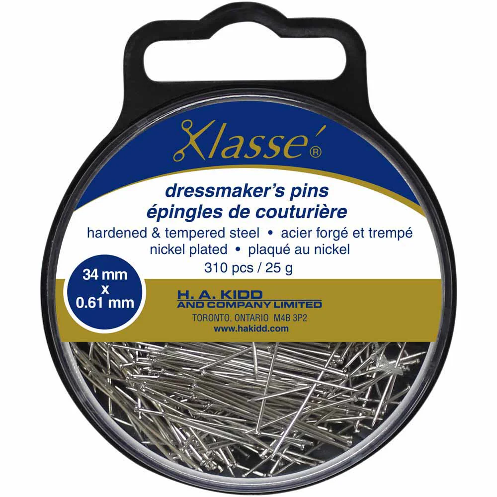 KLASSE´ Dressmaker Pins 310pcs - 34mm (1⅜")