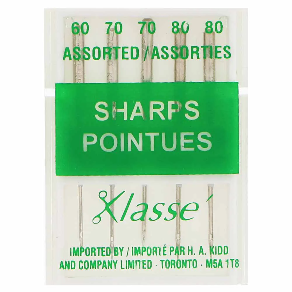 KLASSE´ Sharps Needles Carded - Assorted Size 90/14 - 5 count - Image 2