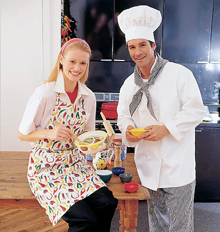 M2233 Unisex Jacket Shirt Apron Pants Neckerchief & Hat - Med - Image 2
