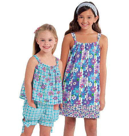 M5797 Children's/Girls' Tops, Dresses, Shorts and Pants (size: 7-8-10-12-14) - Image 3