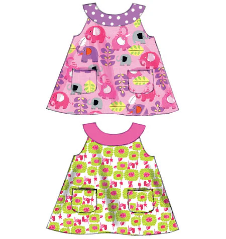 M6912 Infants' Reversible Top, Dresses; Bloomers and Pants (size: All Sizes In One Envelope) - Image 10