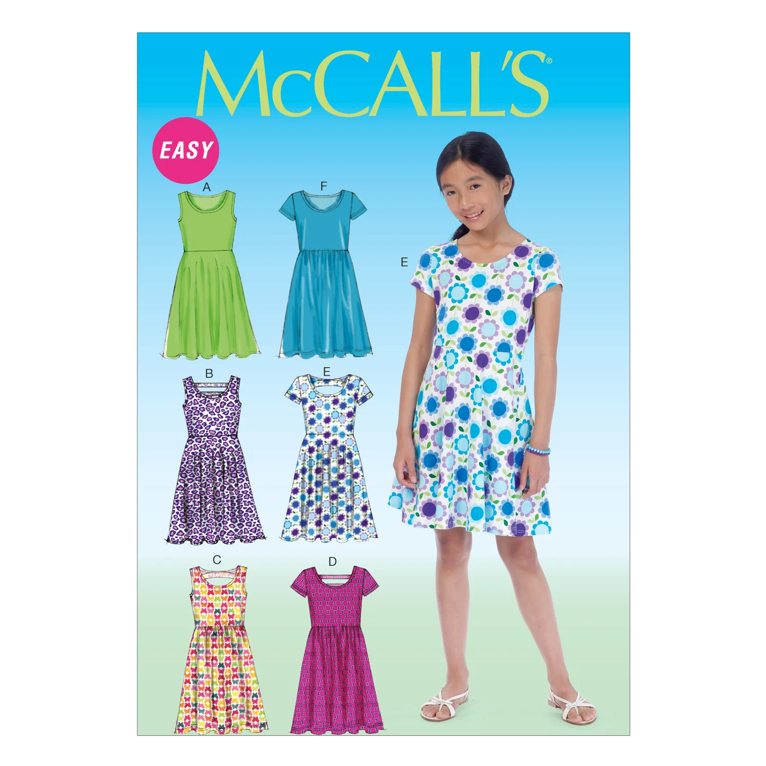 M7079 Girls'/Girls' Plus Dresses (size: 10.5 - 12.5 - 14.5 - 16.5)