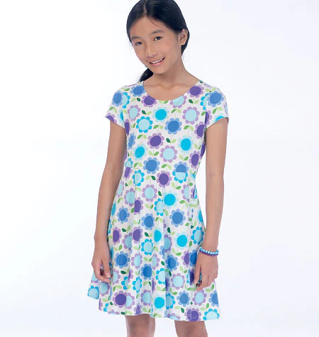 M7079 Girls'/Girls' Plus Dresses (size: 10.5 - 12.5 - 14.5 - 16.5) - Image 4