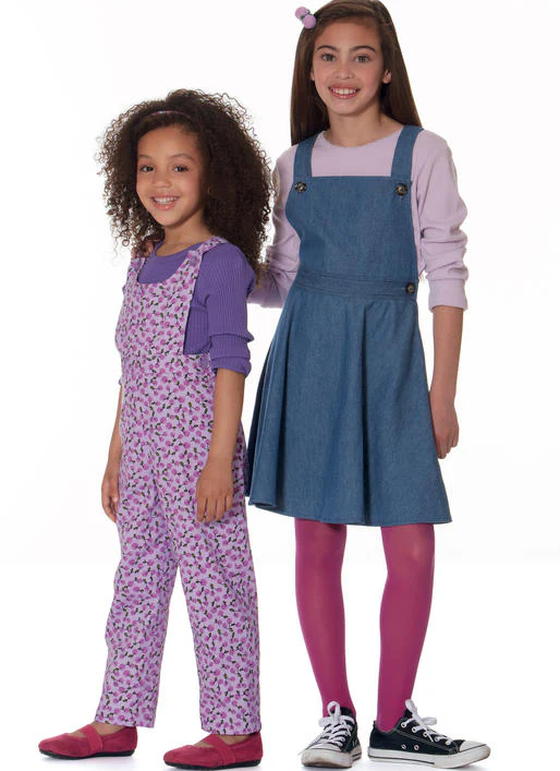 M7459 Children's/Girls' Jumpers and Overalls (size: 7-8-10-12-14) - Image 2