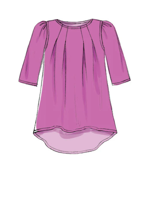 M7709 Children/Girls' Tops, Dresses and Leggings (size: 7-8-10-12-14) - Image 8