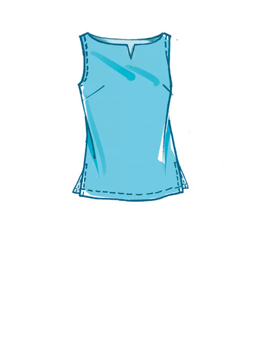 M8159 #CherylMcCalls - Women's Side Slit Shirt, Top, Skirt & Pants (Size: 26W-28W-30W-32W) - Image 4