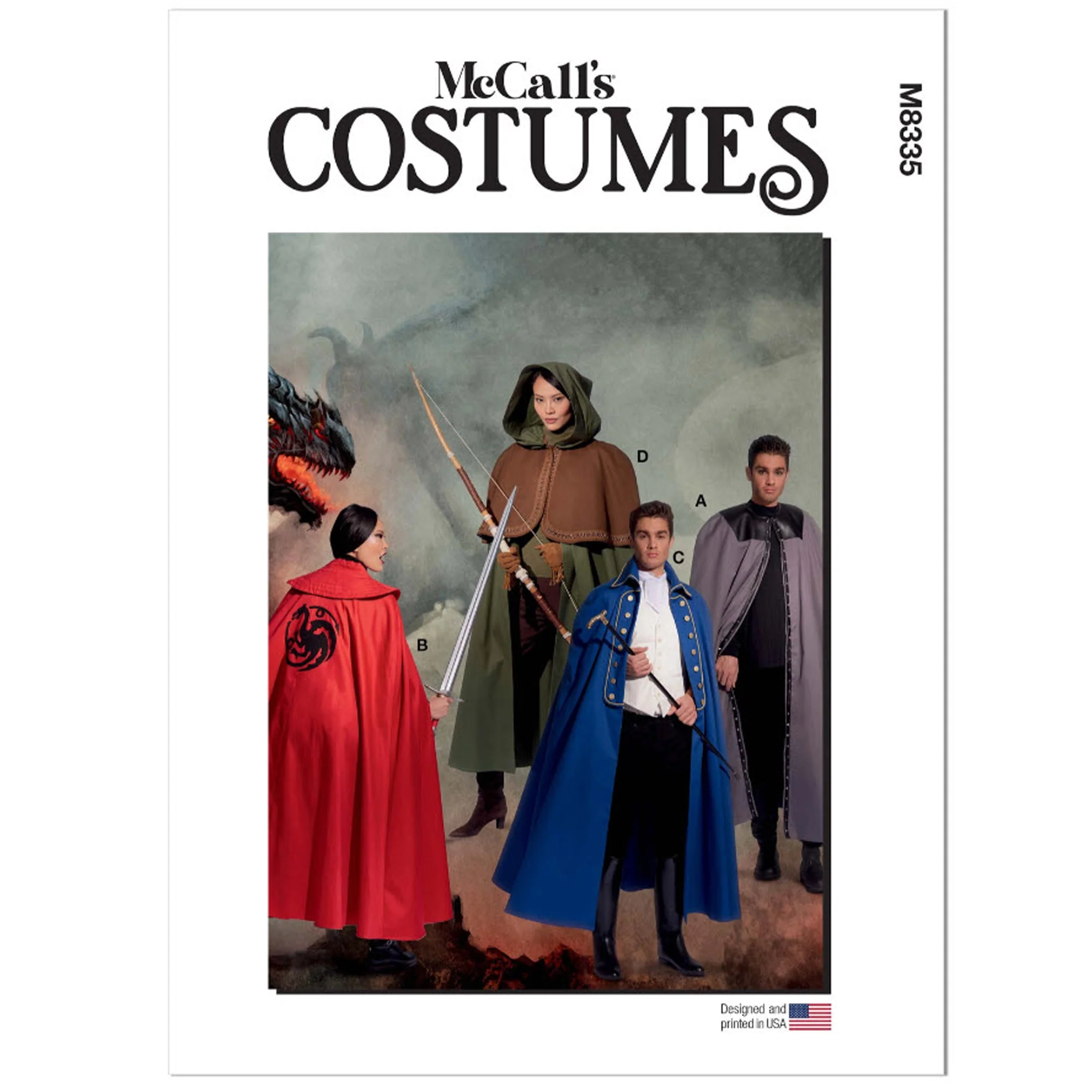M8335 Men's and Misses' Costume Capes (S-M-L-XL-XXL)