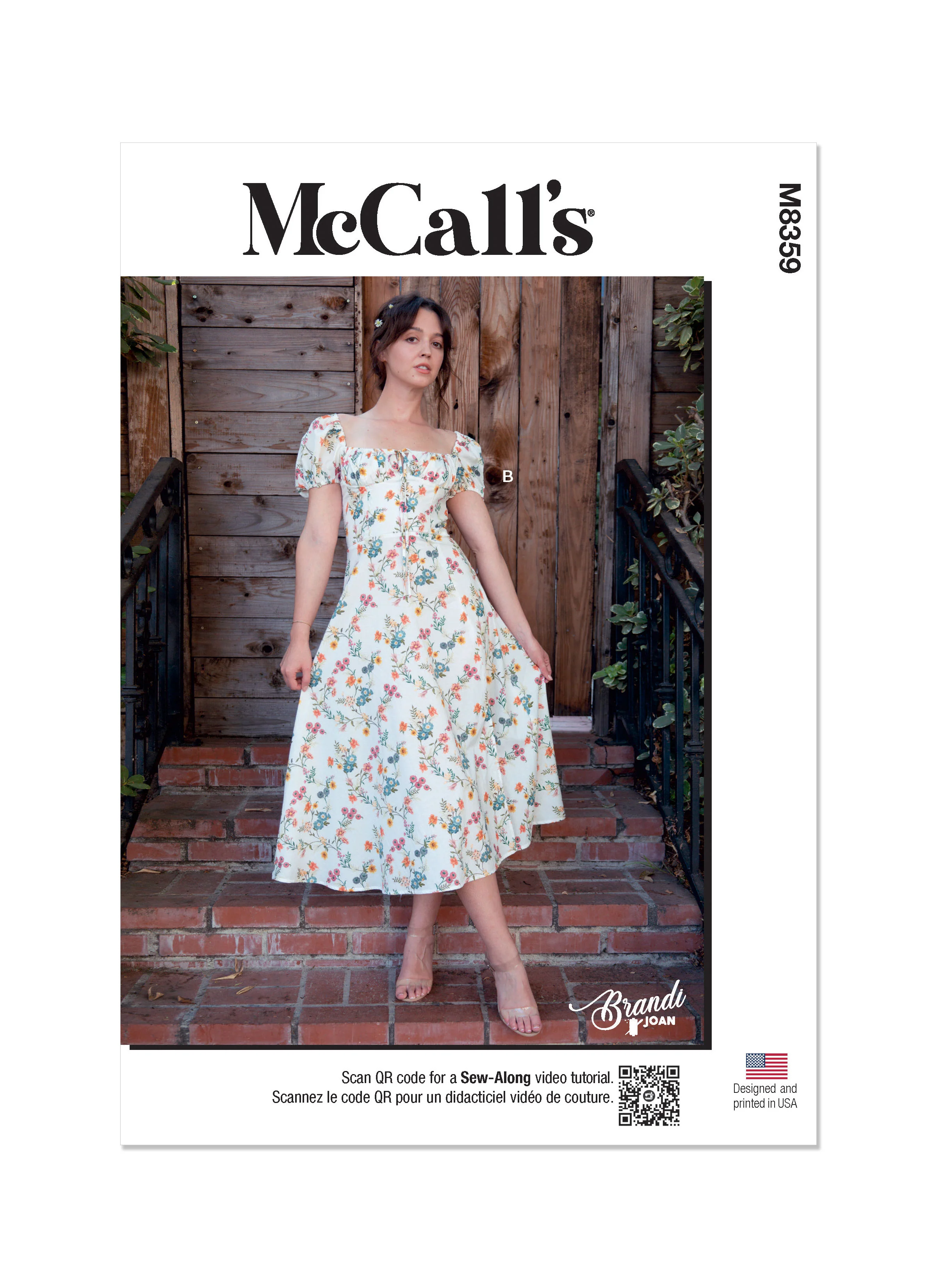M8359 MISSES' TOP AND DRESS BY BRANDI JOAN