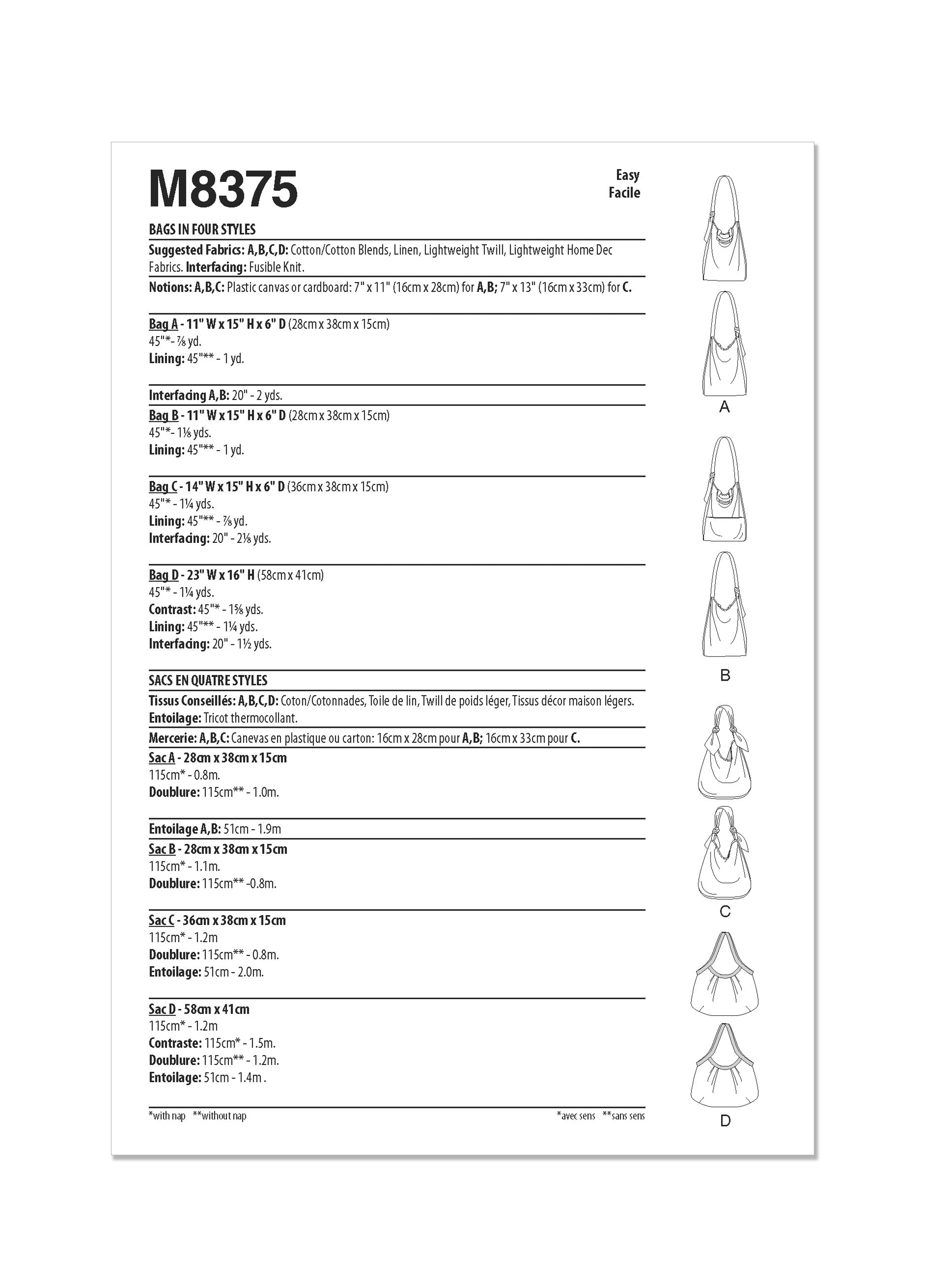 M8375 BAGS IN FOUR STYLES - Image 2