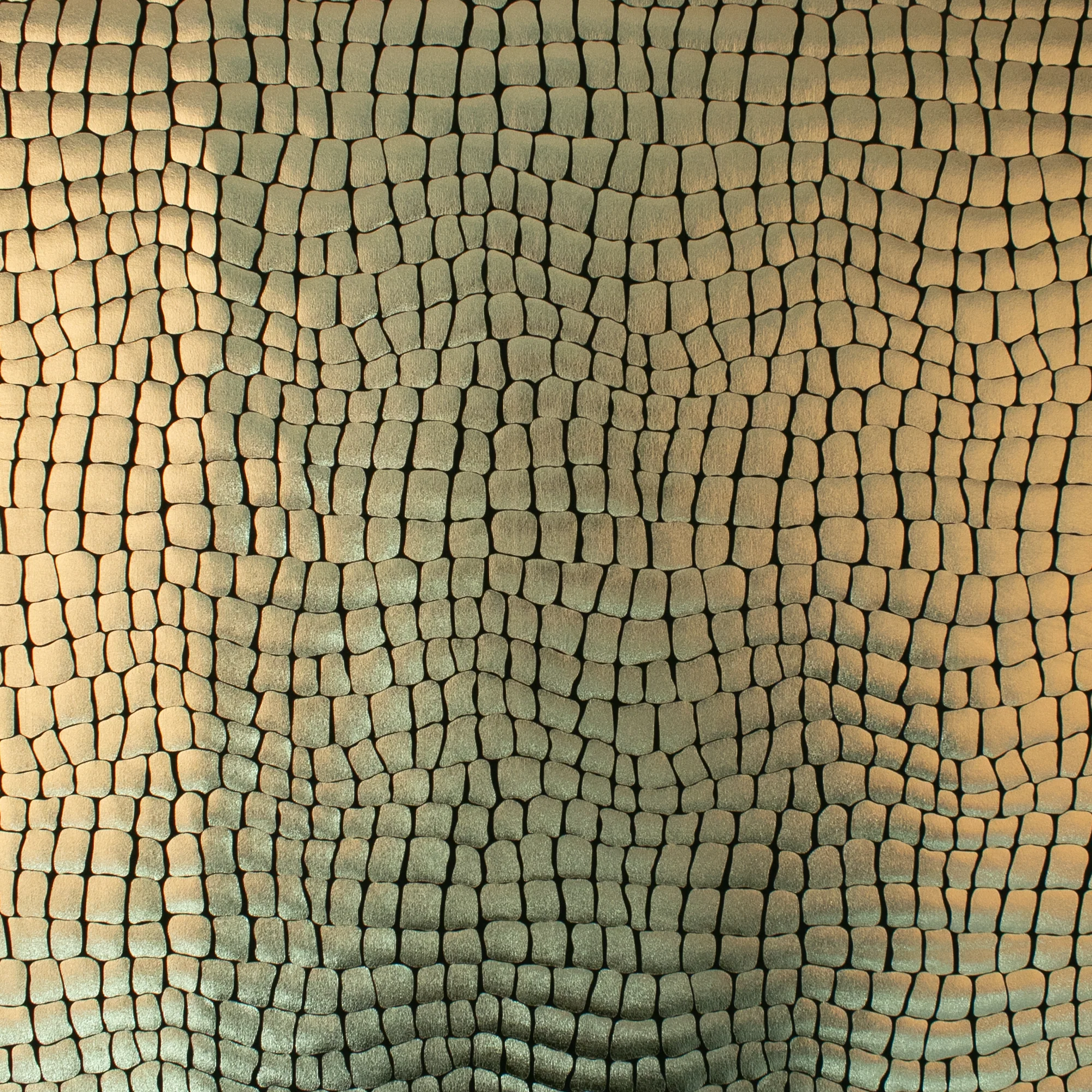 MARDI GRAS - Costuming Fabric - Crocodile - Gold