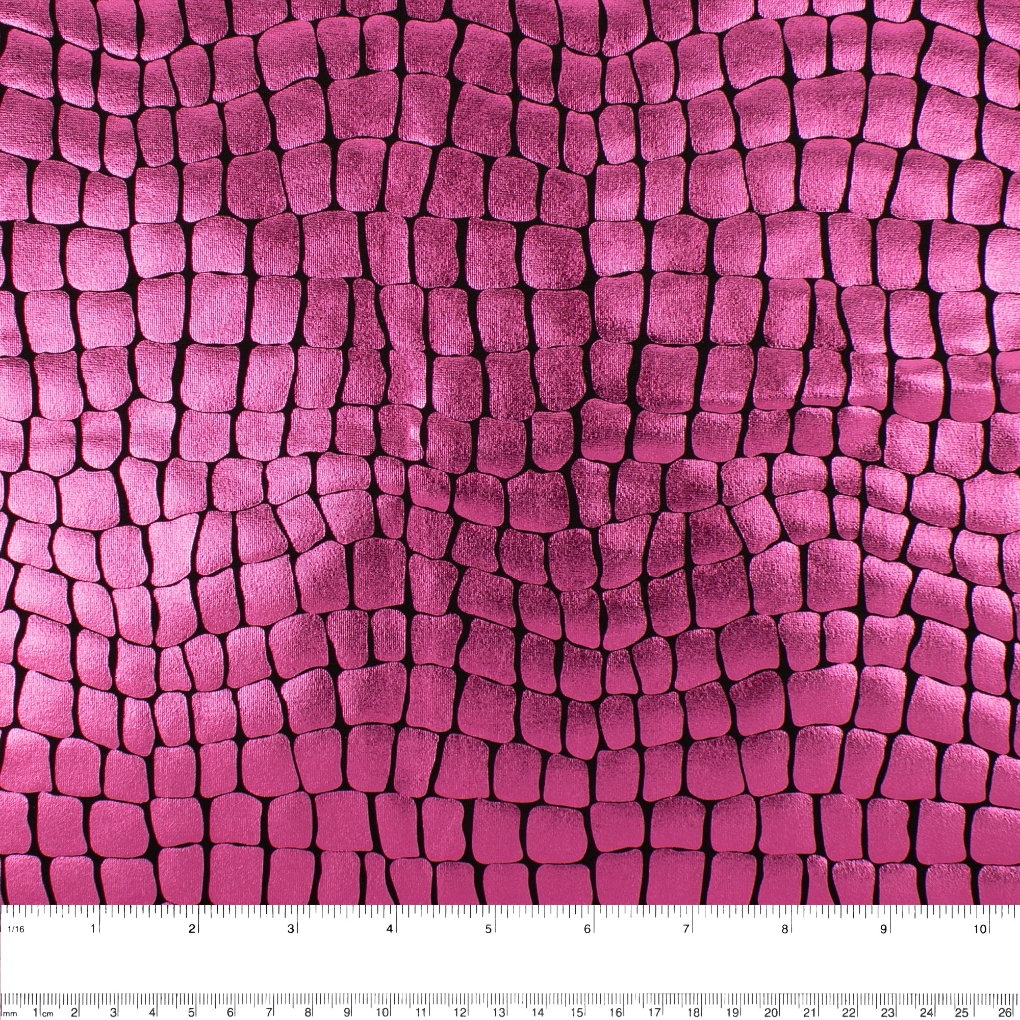 MARDI GRAS - Costuming Fabric - Crocodile - Pink - Image 3