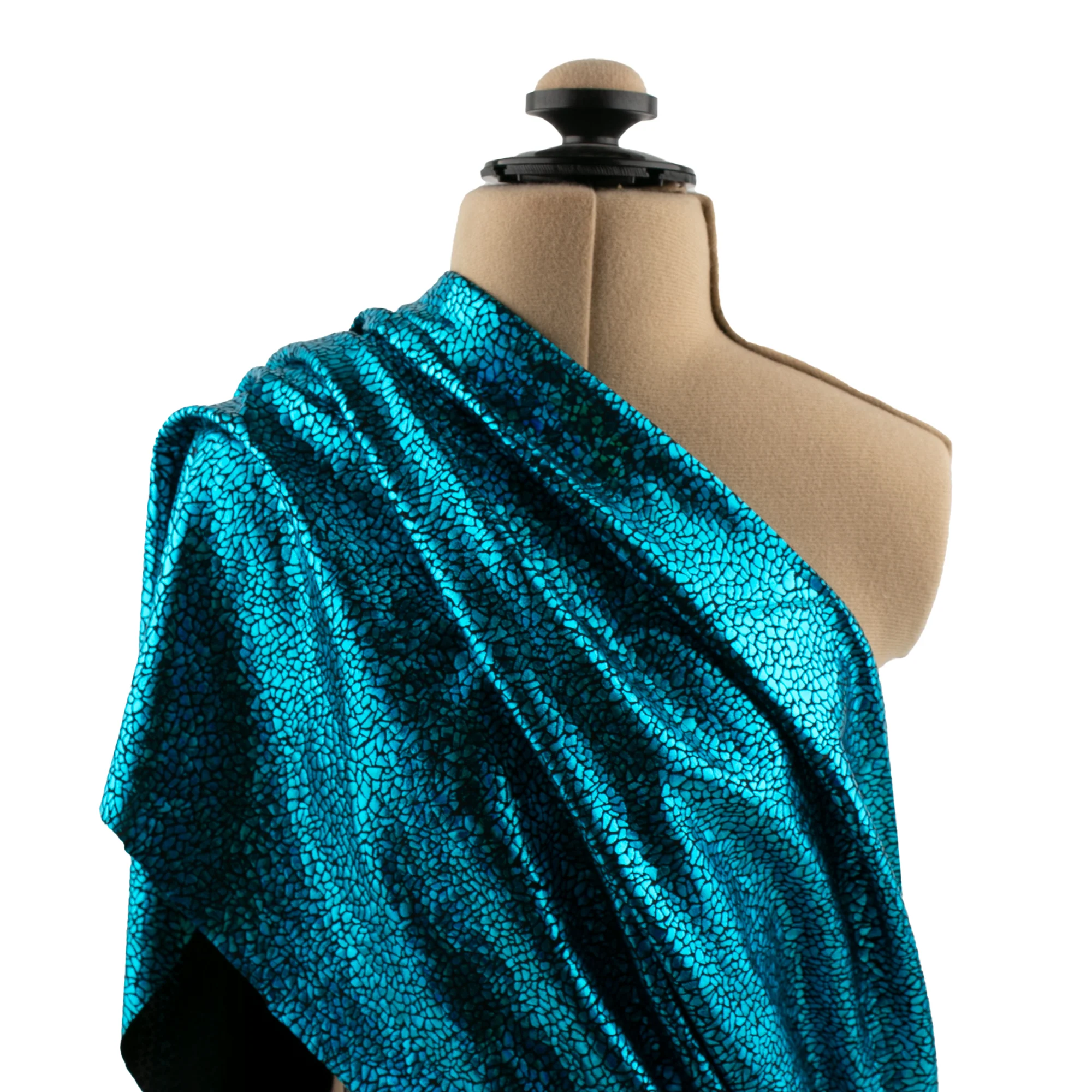 MARDI GRAS - Costuming Fabric - Stone - Turquoise - Image 6