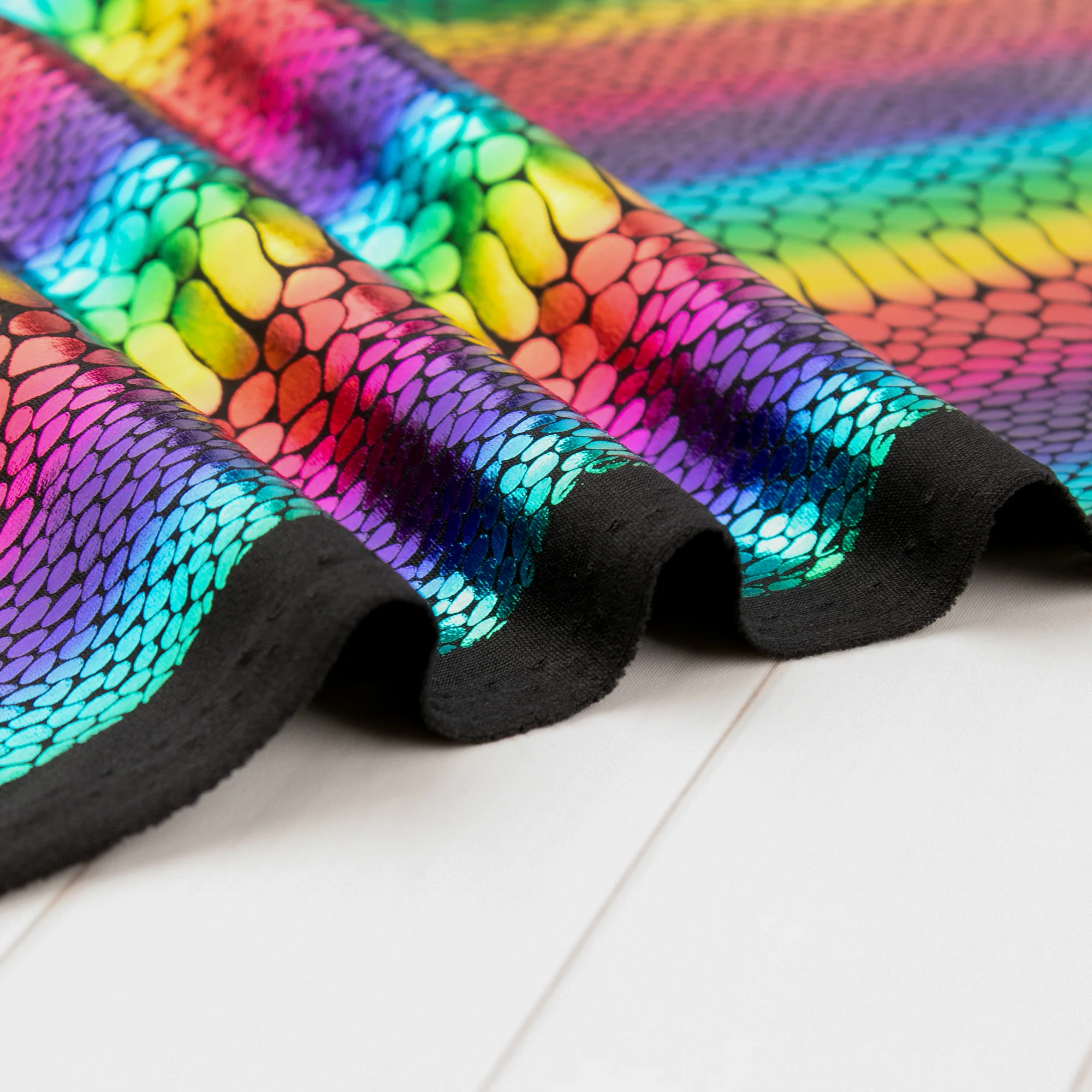 MARDI GRAS - Costuming Fabric - Stripes scale - Multicolor - Image 4