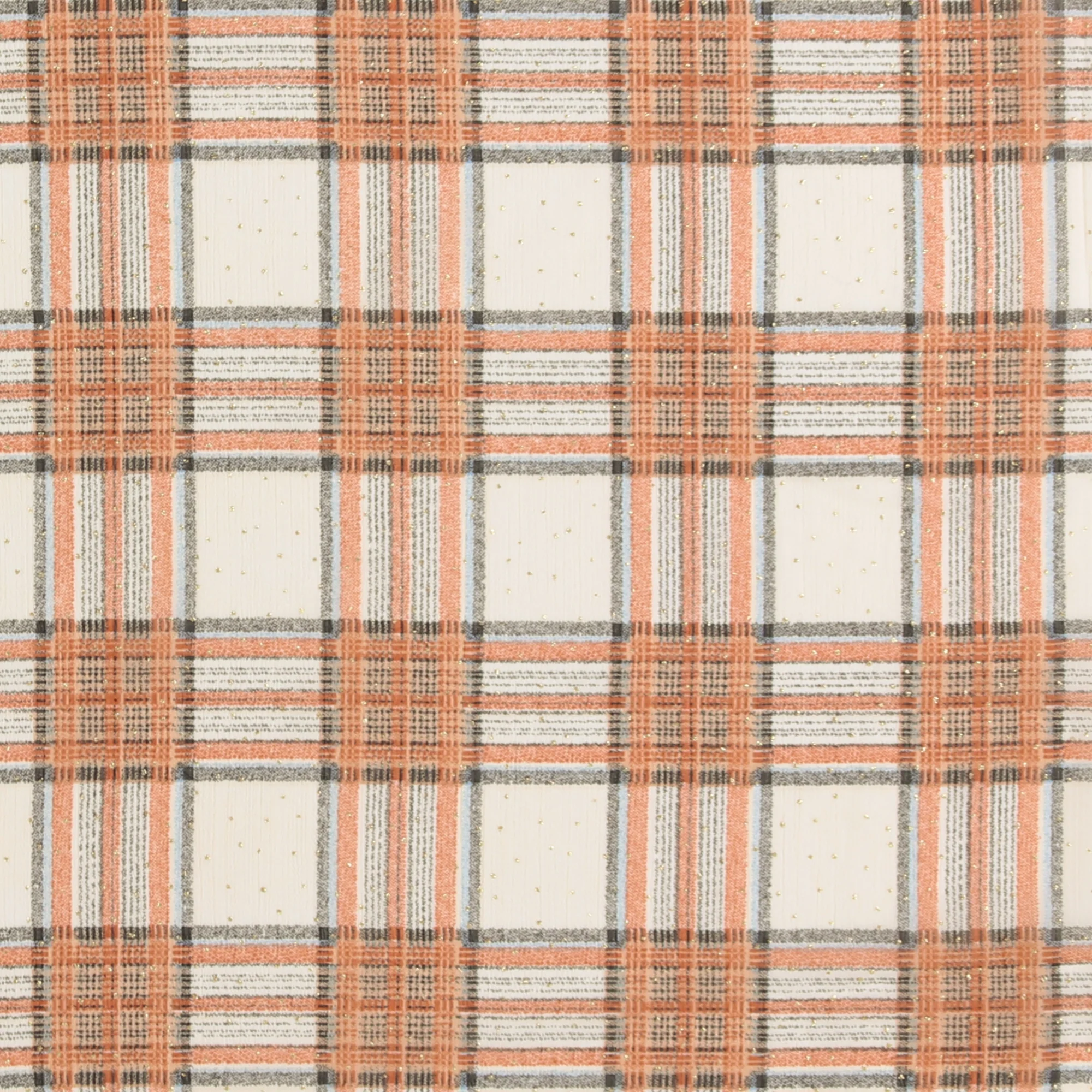 Metallic Chiffon - ROTTERDAM - 001 - Coral