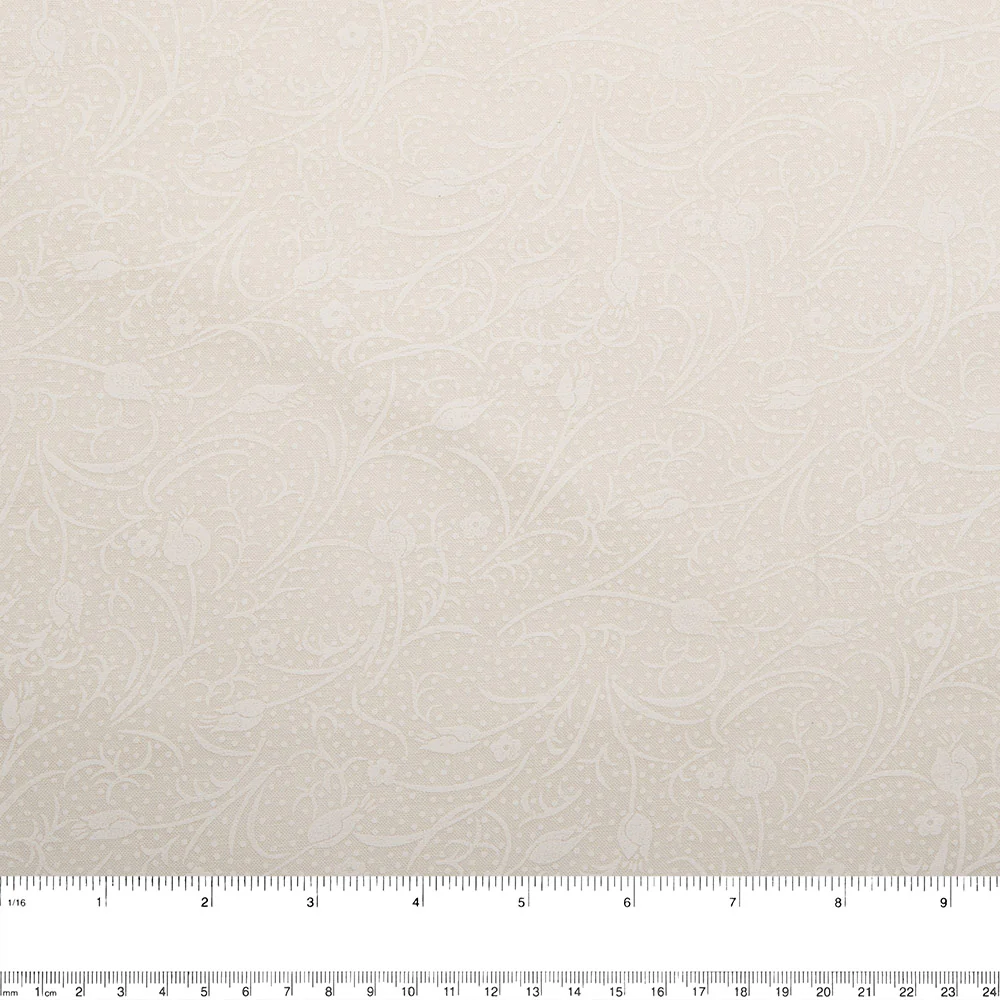 MONOTONE Wide-width fabric - Tulips - Beige - Image 3