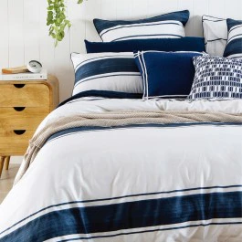 Noosa - 3 pc Duvet cover - Navy - Image 2