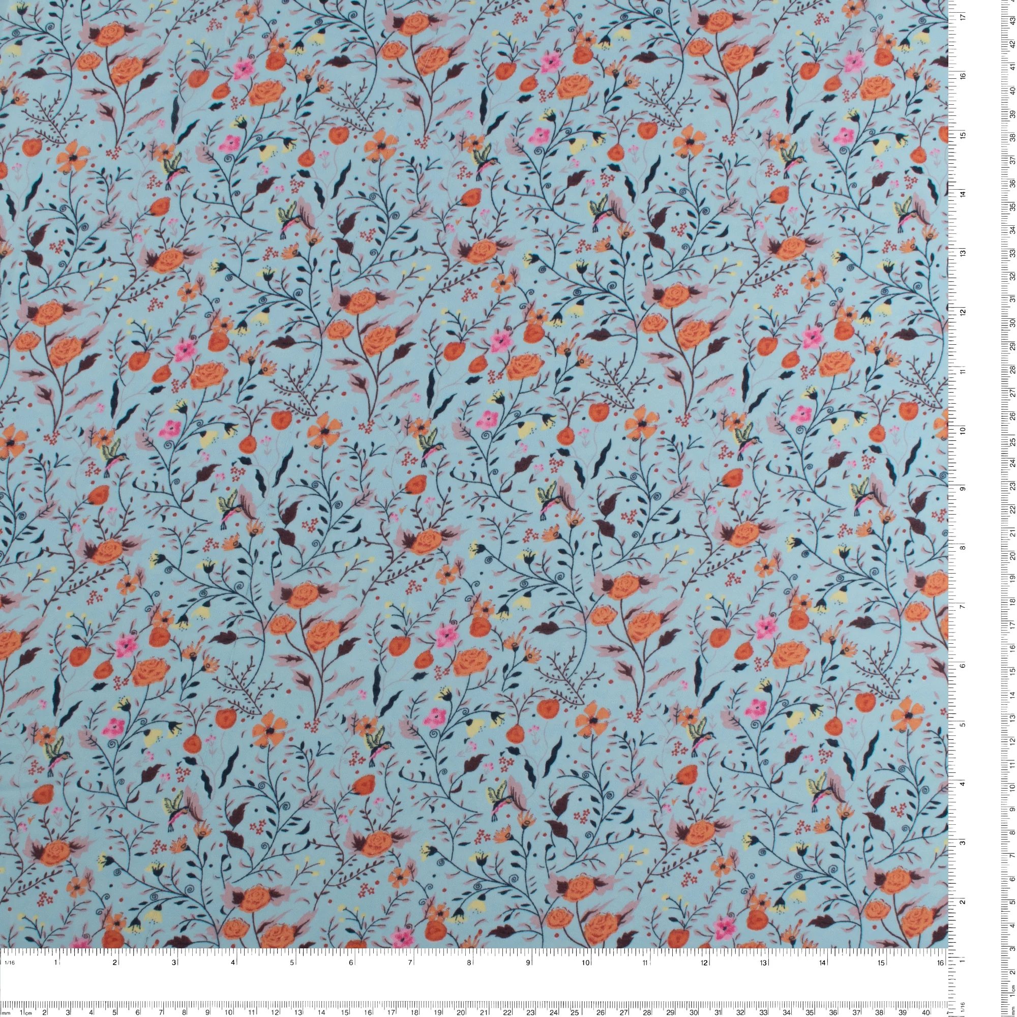 Novelty Printed Chiffon - 382 - Light Blue - Image 3
